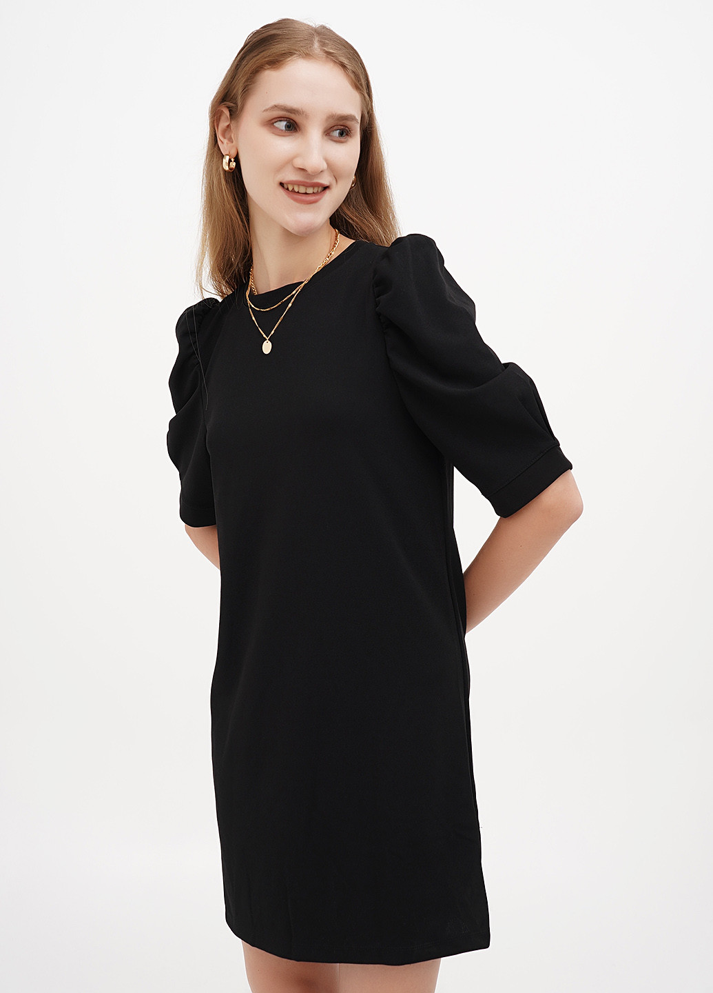 Чорна кежуал сукня а-силует Terranova однотонна