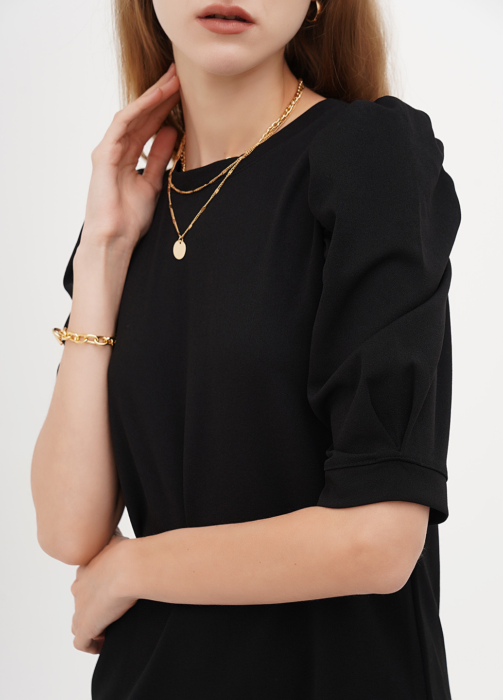 Чорна кежуал сукня а-силует Terranova однотонна