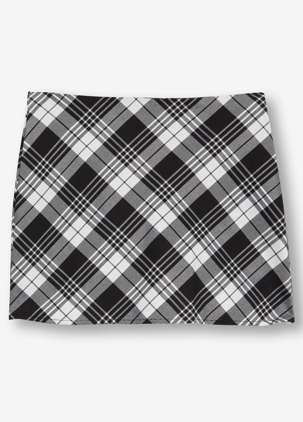 Черно-белая кэжуал в клетку юбка Jennyfer