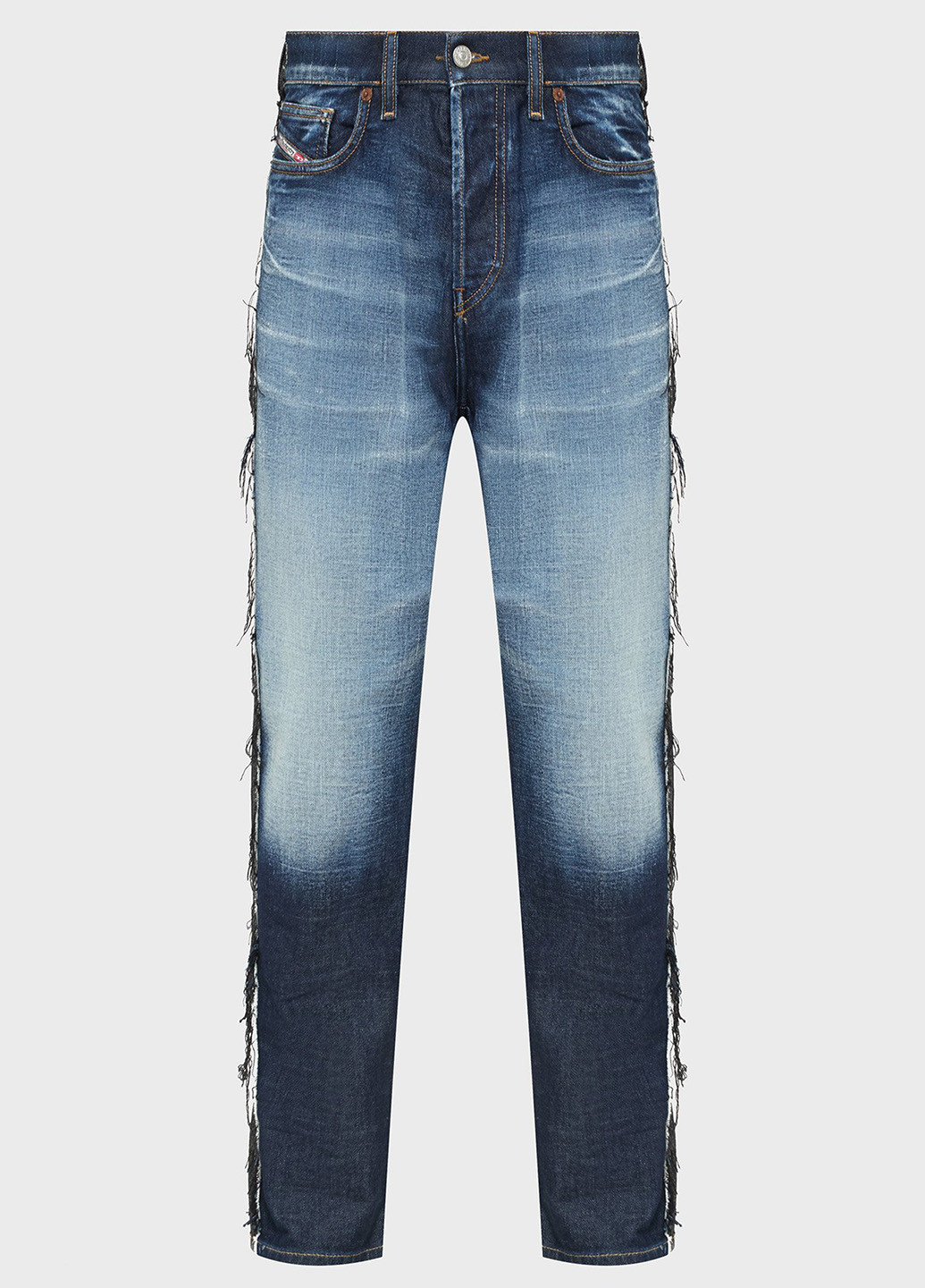 Черные демисезонные прямые джинсы Diesel