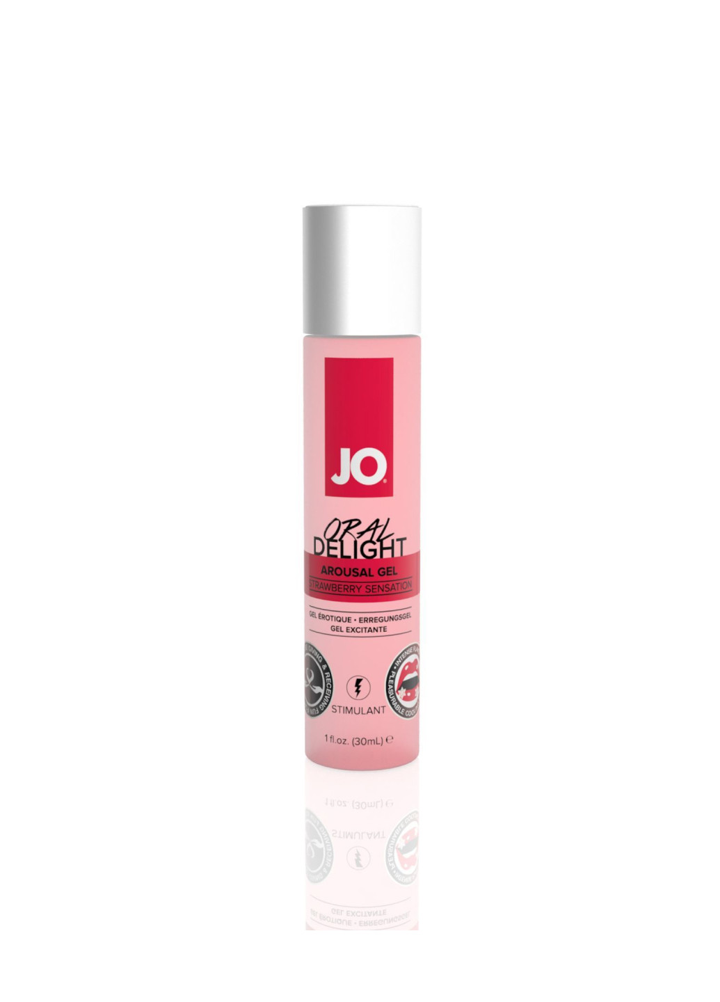 Гель для оральных ласк Oral Delight - Strawberry Sensation (30 мл), эффект холод-тепло System JO (252374795)