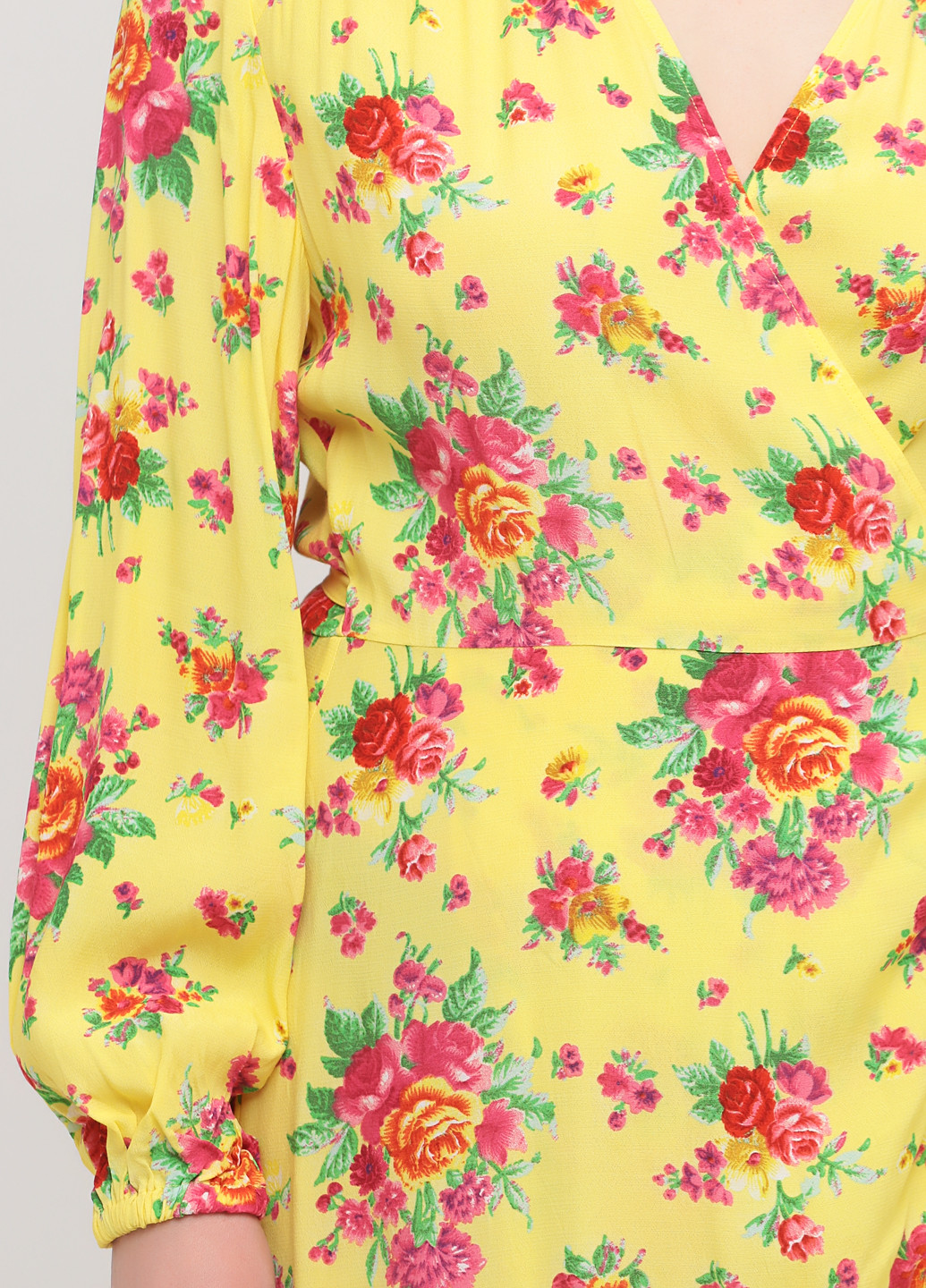 Жовтий кежуал сукня на запах & Other Stories з квітковим принтом