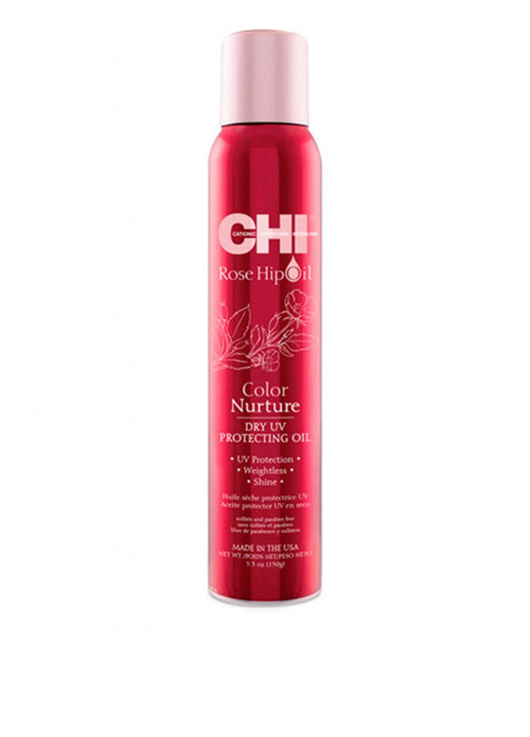 Спрей сухой защитный для окрашенных волос Rose Hip Oil Color Nurture, 150 г CHI (75296344)