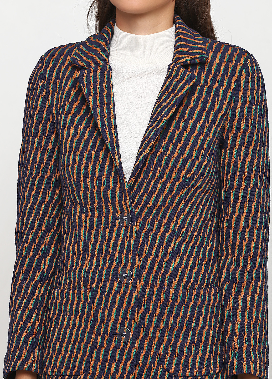 Костюм (жакет, юбка) & Other Stories юбочный, с длинным рукавом полоска комбинированный кэжуал хлопок