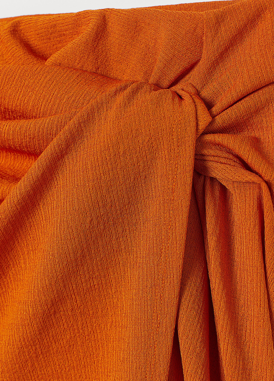 Оранжевая кэжуал однотонная юбка H&M карандаш