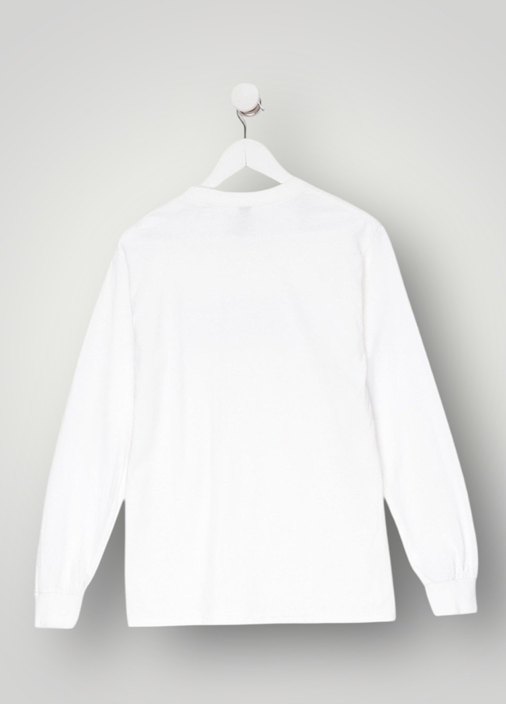 Лонгслів Gildan напис білий кежуали бавовна, трикотаж