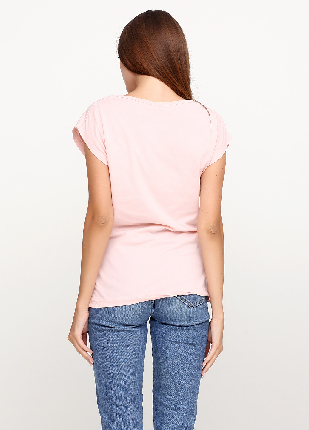 Светло-розовая летняя футболка Frekans