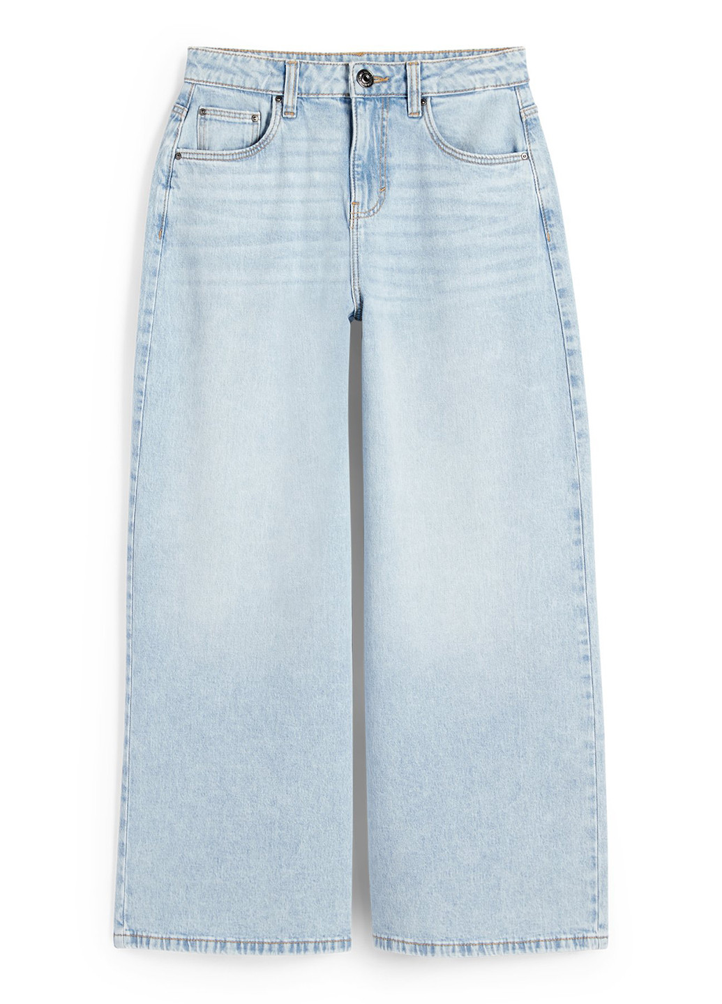 Светло-голубые демисезонные свободные джинсы C&A