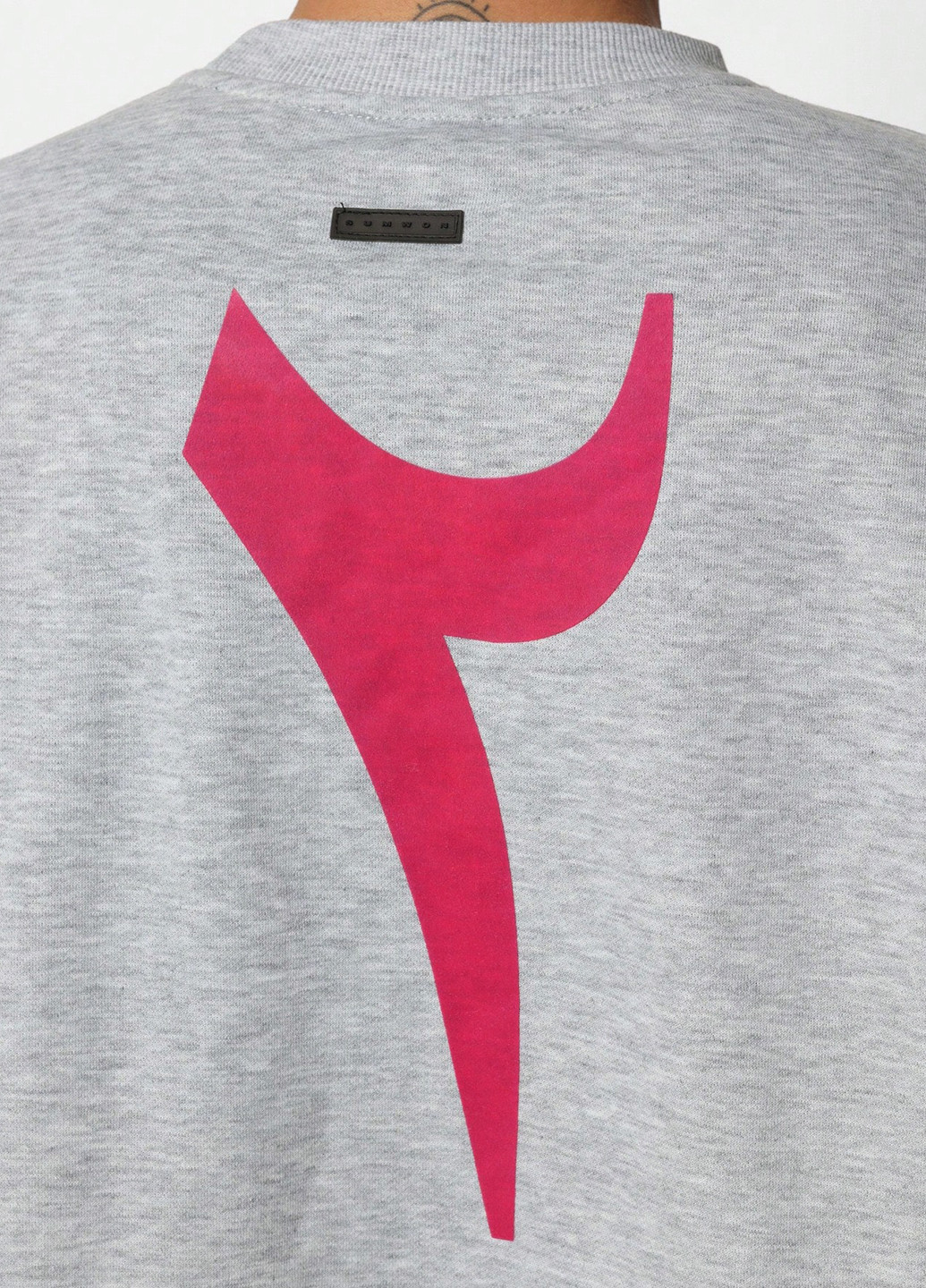 Сірий світшот SHEIN меланж без декору (331536145)