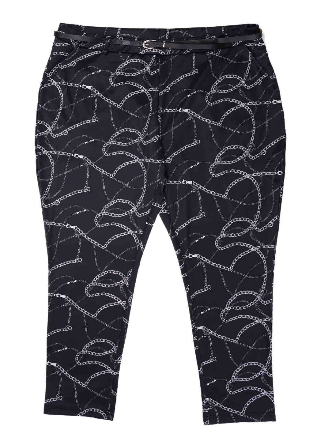 Черные кэжуал демисезонные зауженные, укороченные брюки Zauberhose