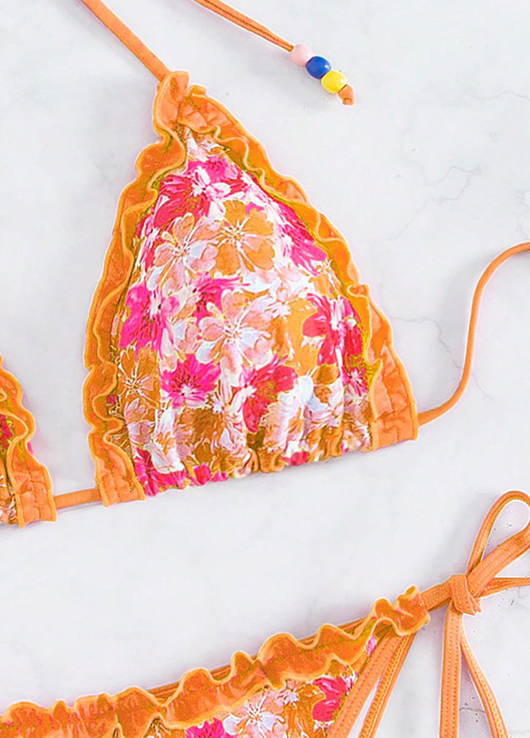 Комбинированный летний купальник (лиф, трусики) раздельный, бикини SHEIN