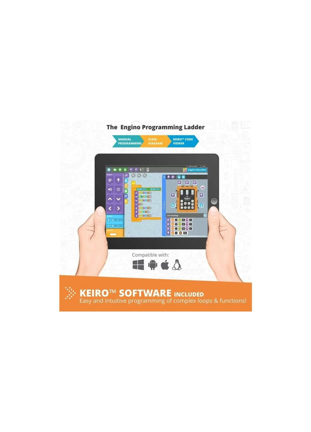 Конструктор STEM&Robotics Pro Set v2 з акумулятором (E30-1B) Engino (254072112)