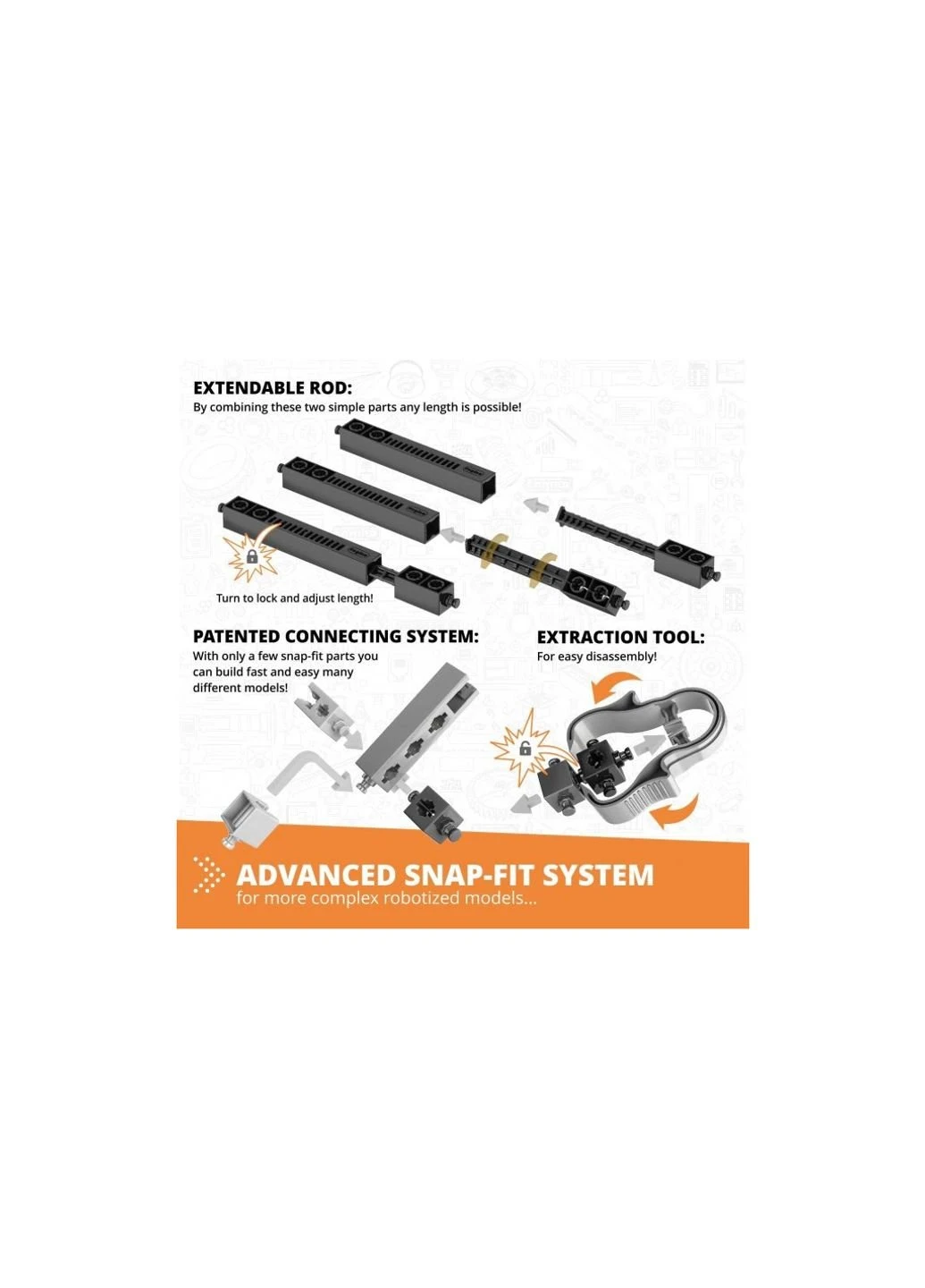 Конструктор STEM&Robotics Pro Set v2 з акумулятором (E30-1B) Engino (254072112)