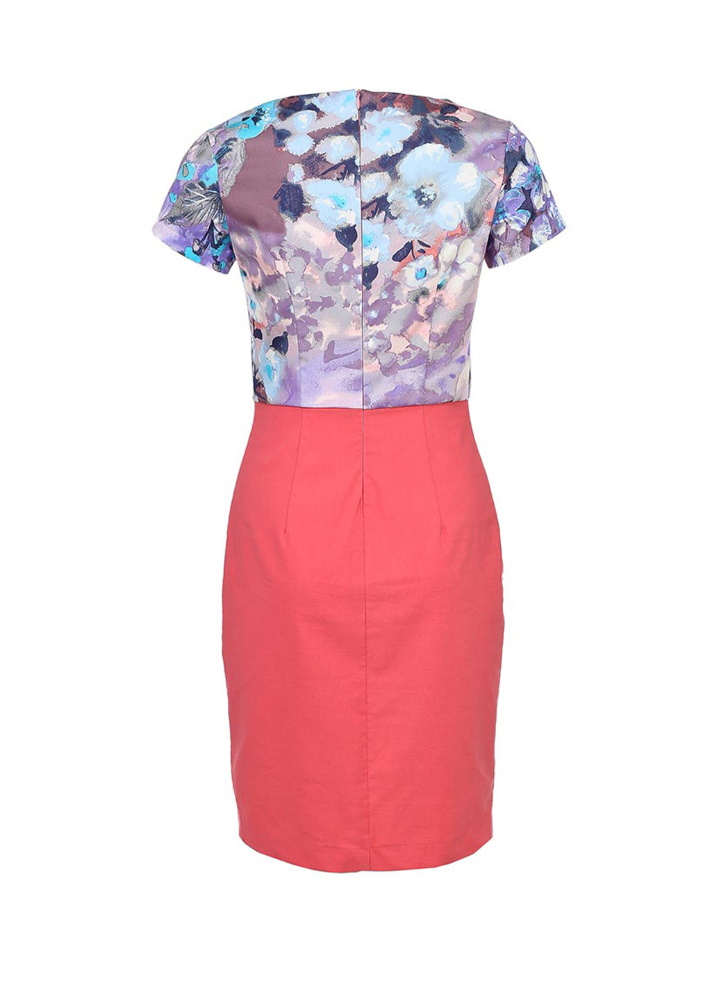 Коралловое кэжуал платье Lamania с цветочным принтом