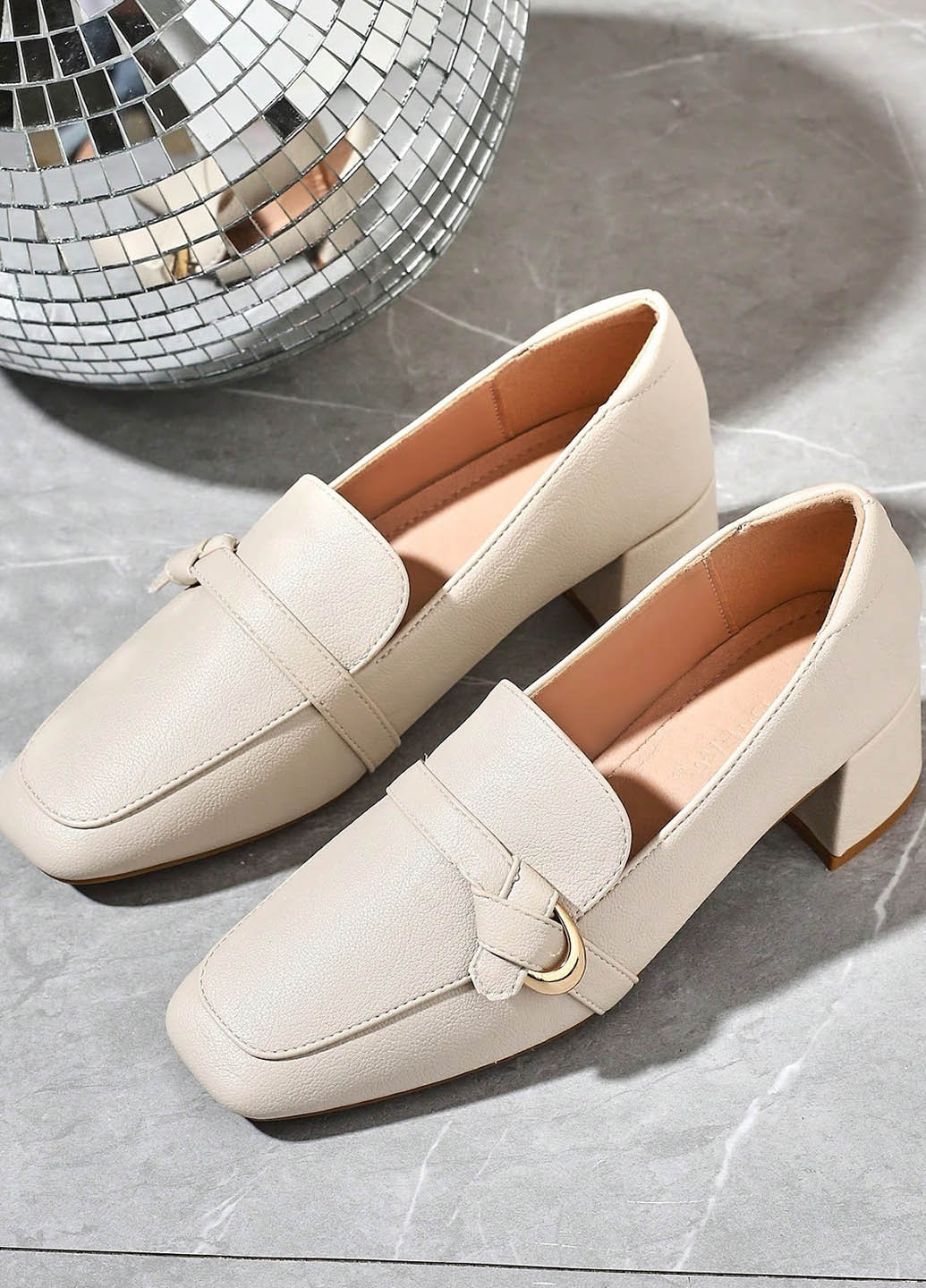 SHEIN Лоферы лоферы айвори з искусственная кожа, китай — демисезон (322909131)