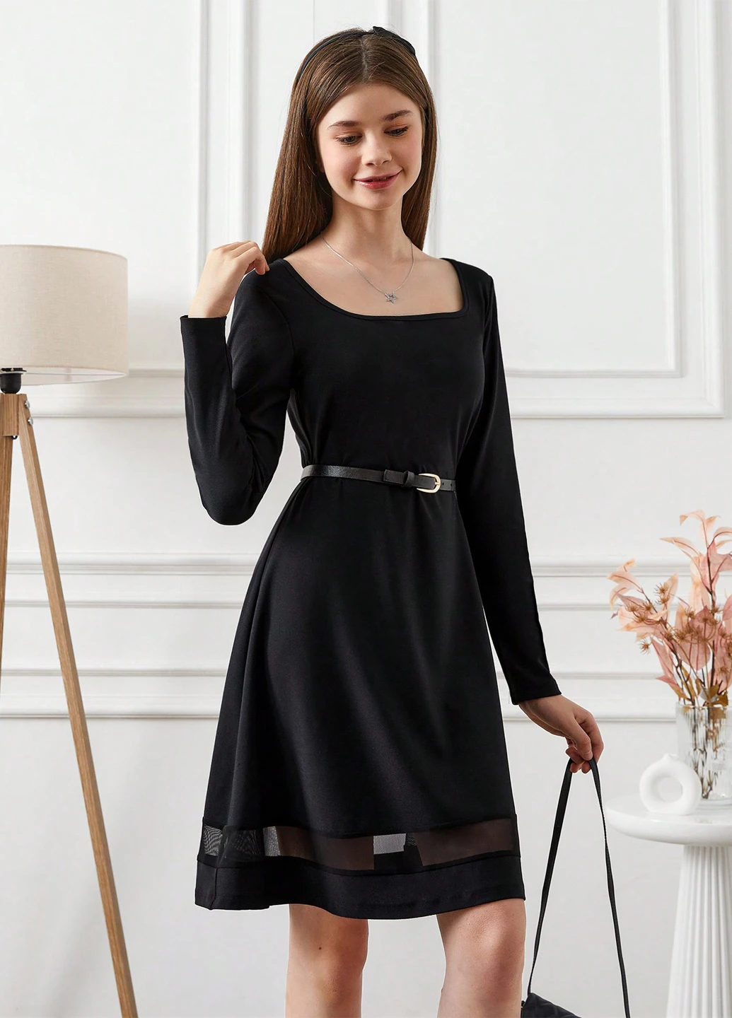 Чорна сукня SHEIN (309375415)