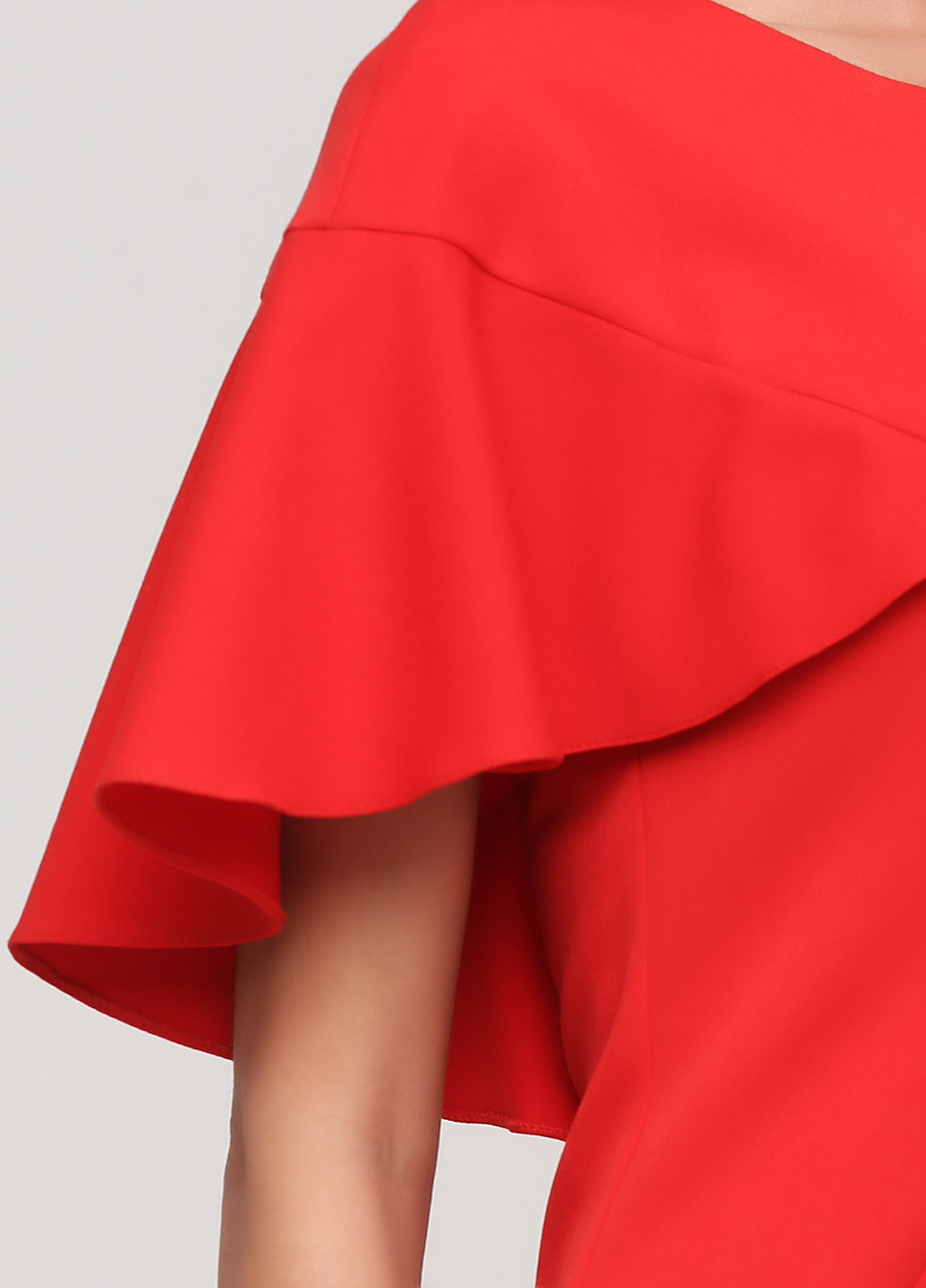 Червона кежуал сукня футляр Olga Shyrai for PUBLIC&PRIVATE однотонна