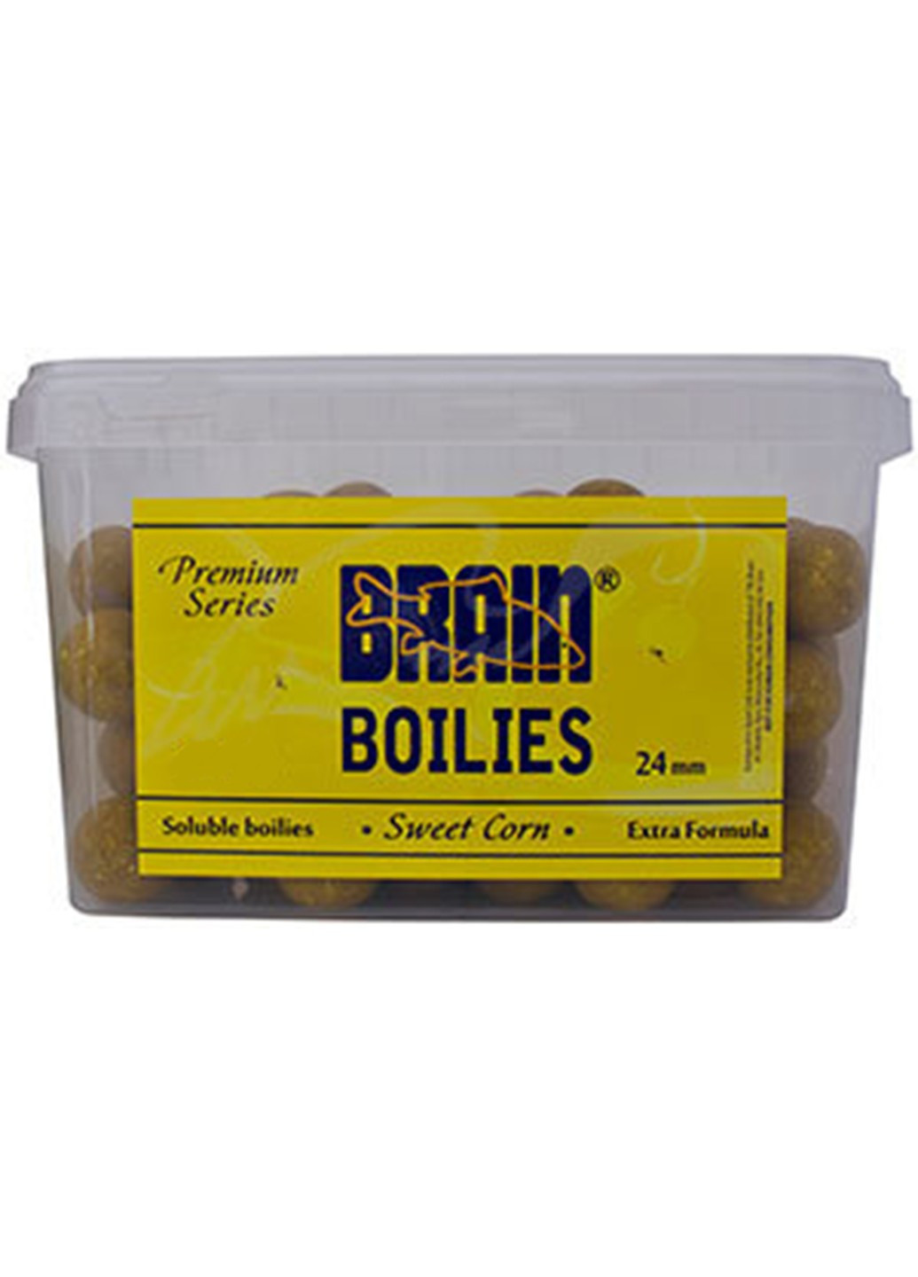 Бойлы Sweet Corn Soluble 1кг, 24mm (кукуруза) (1858-01-01) Brain (252648466)