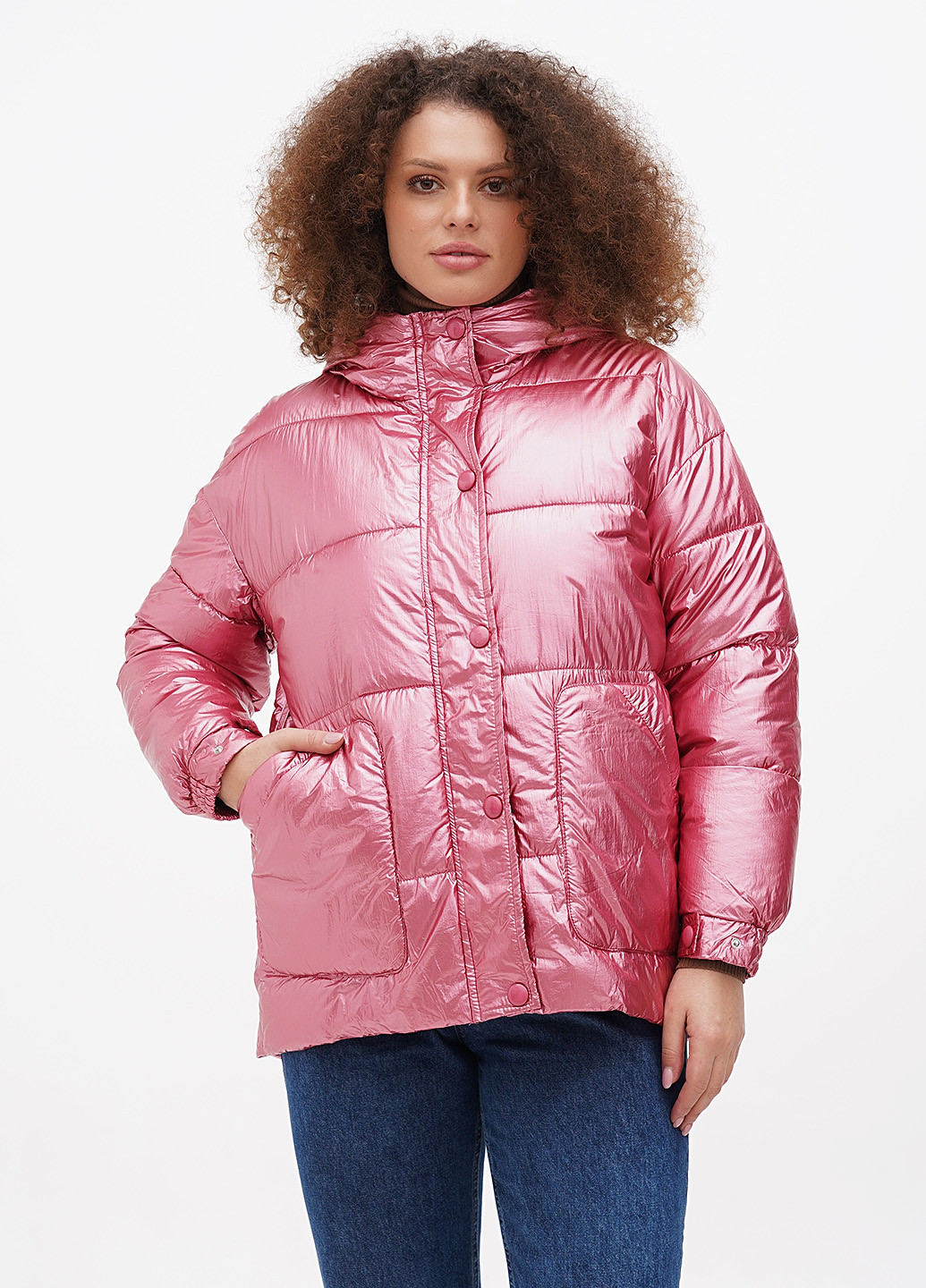 Розовая демисезонная куртка EMIN