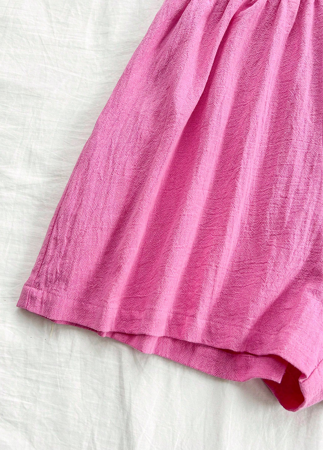 Комбинезон SHEIN комбинезон-шорты однотонный розовый кэжуал хлопок