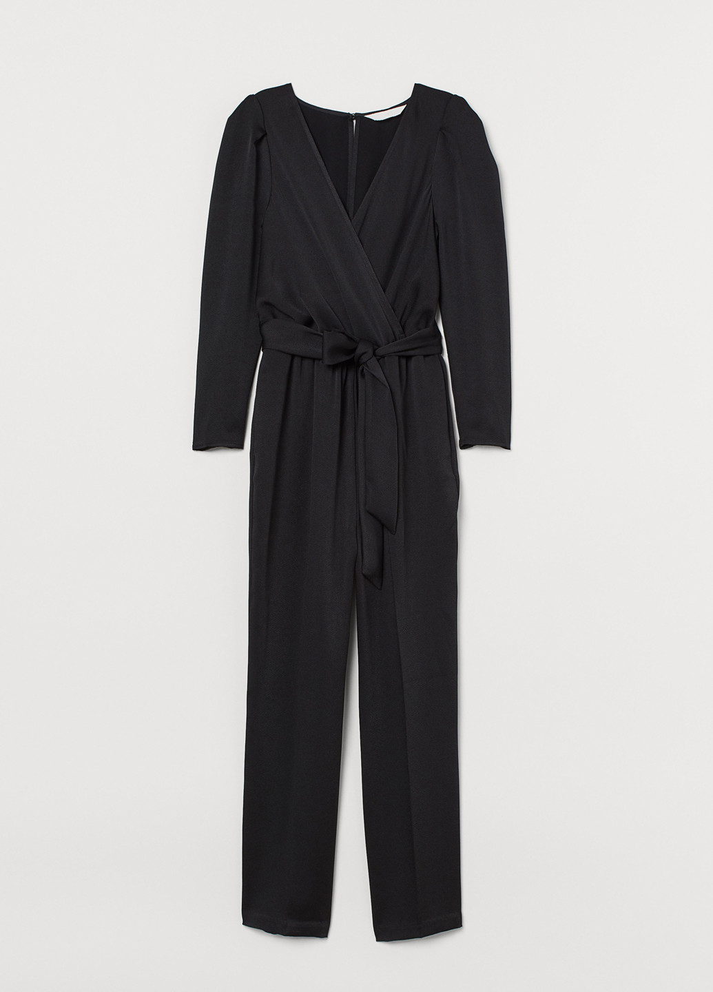 Комбинезон H&M комбинезон-брюки чёрный кэжуал полиэстер