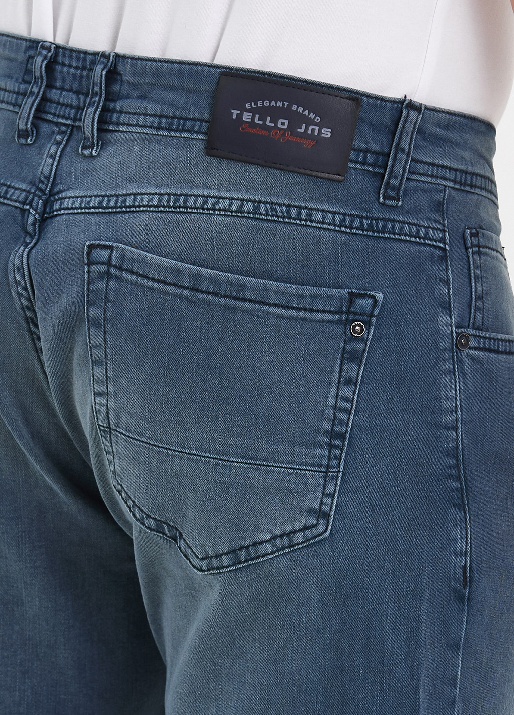 Серо-синие демисезонные прямые джинсы Trend Collection