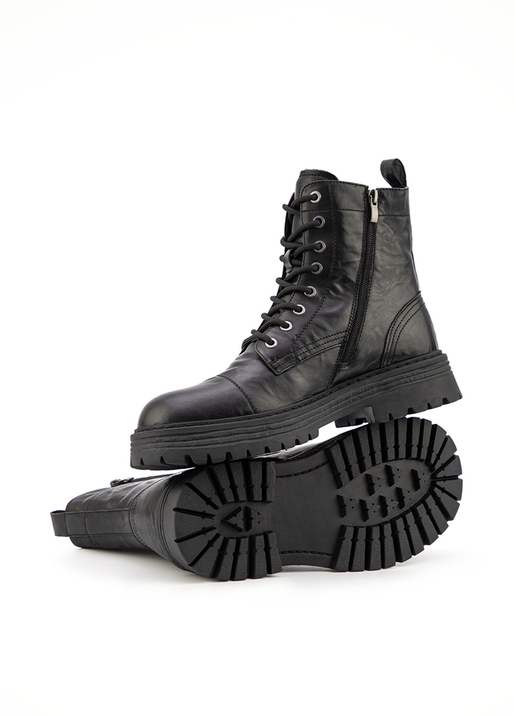 Черные осенние ботинки берцы Respect