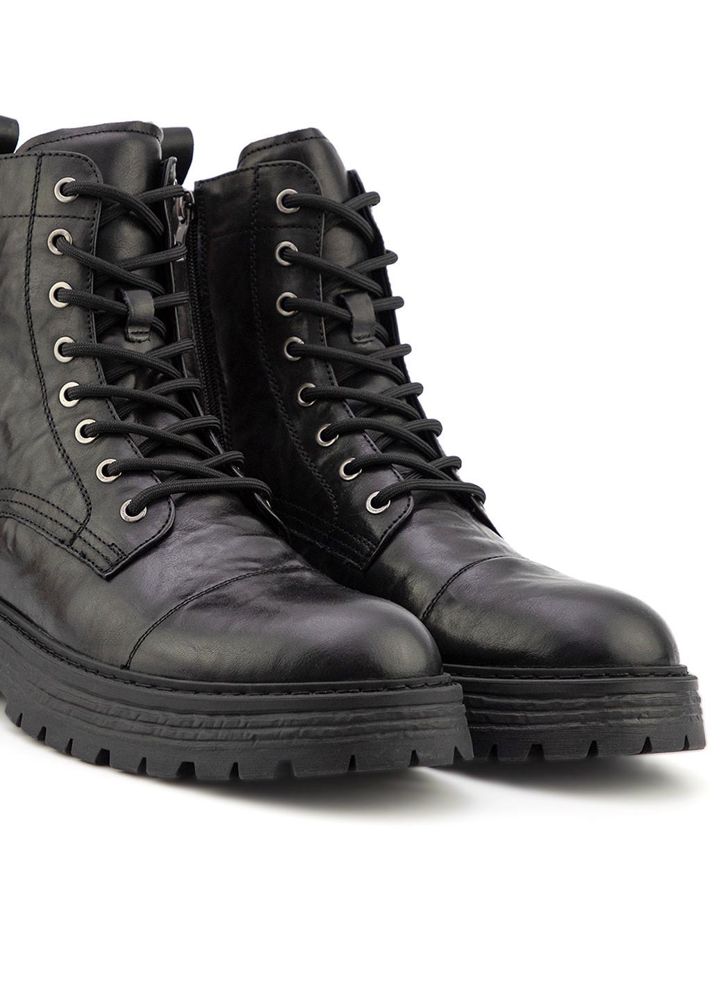 Черные осенние ботинки берцы Respect