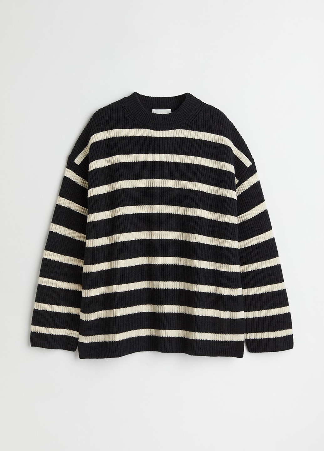 Черно-белый зимний джемпер джемпер H&M