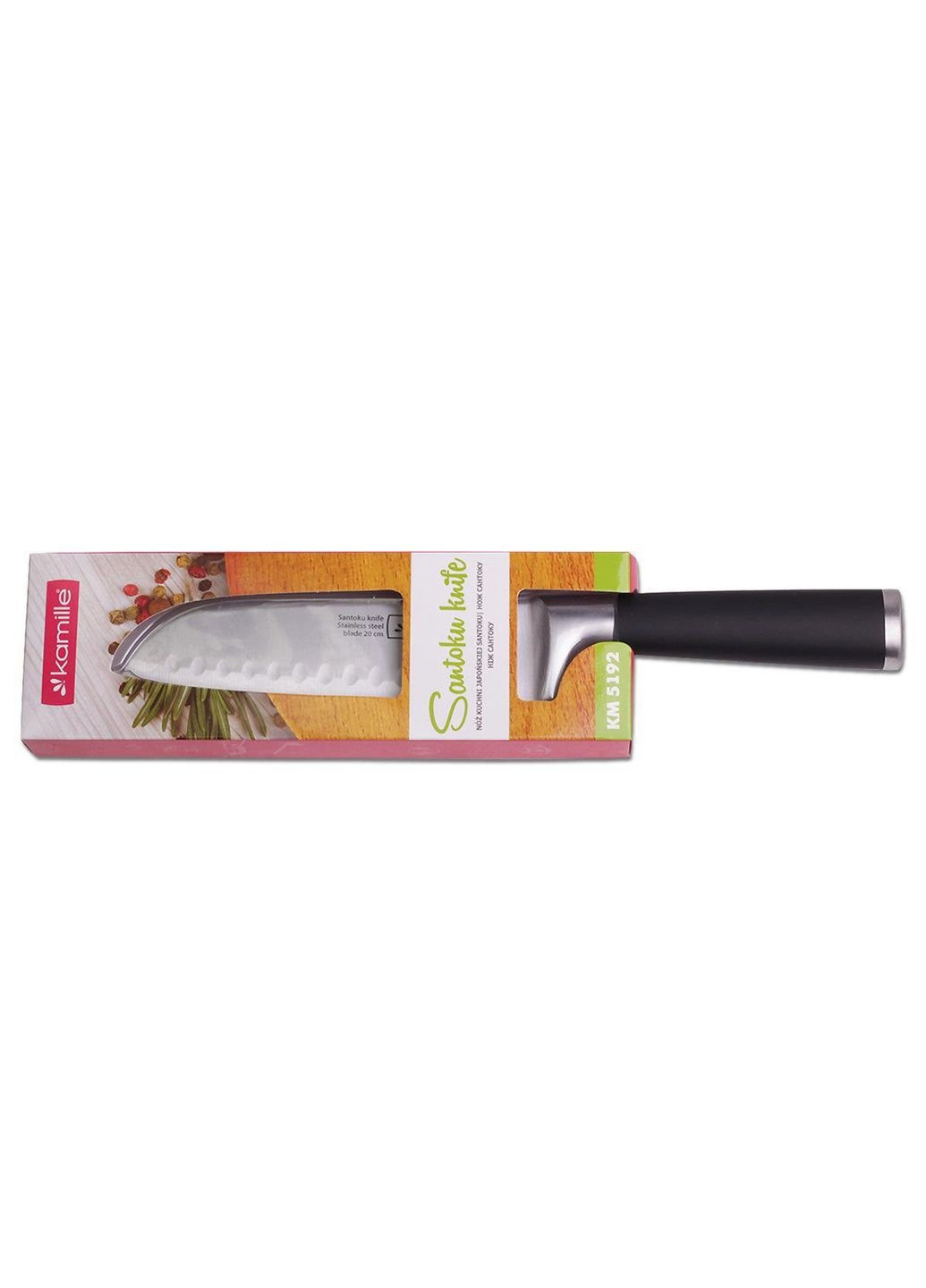 Нож кухонный Сантоку 16 см KM-5192 Kamille (253631506)