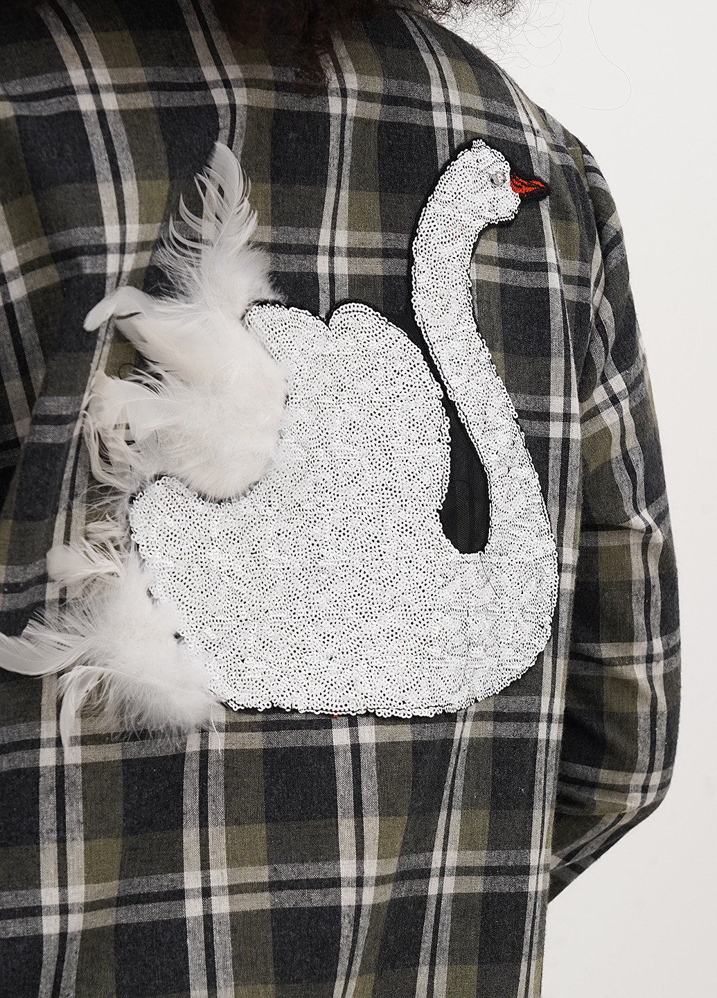 Оливкова (хакі) кежуал сукня Imperial в клітинку