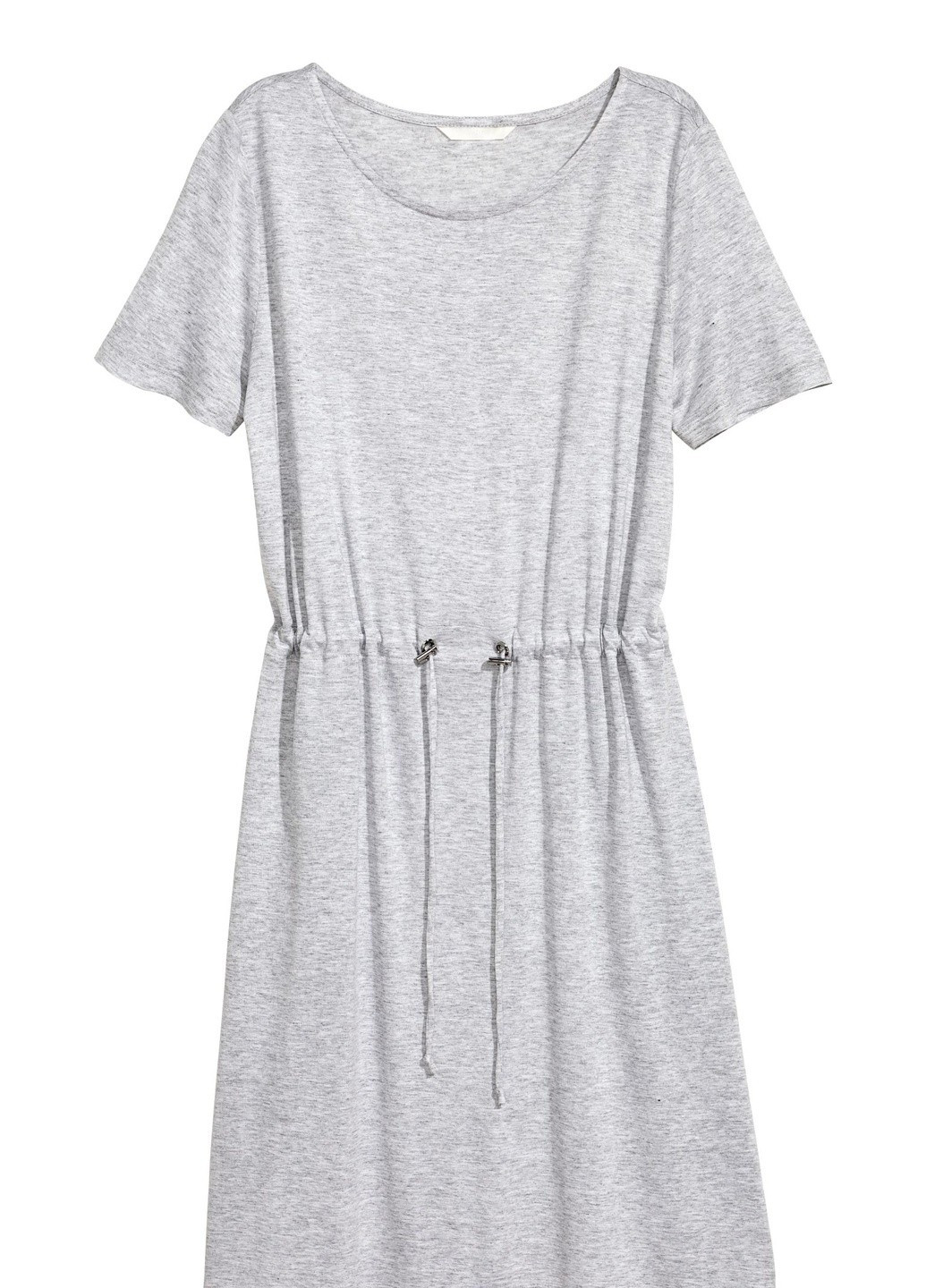 Серое кэжуал платье H&M однотонное
