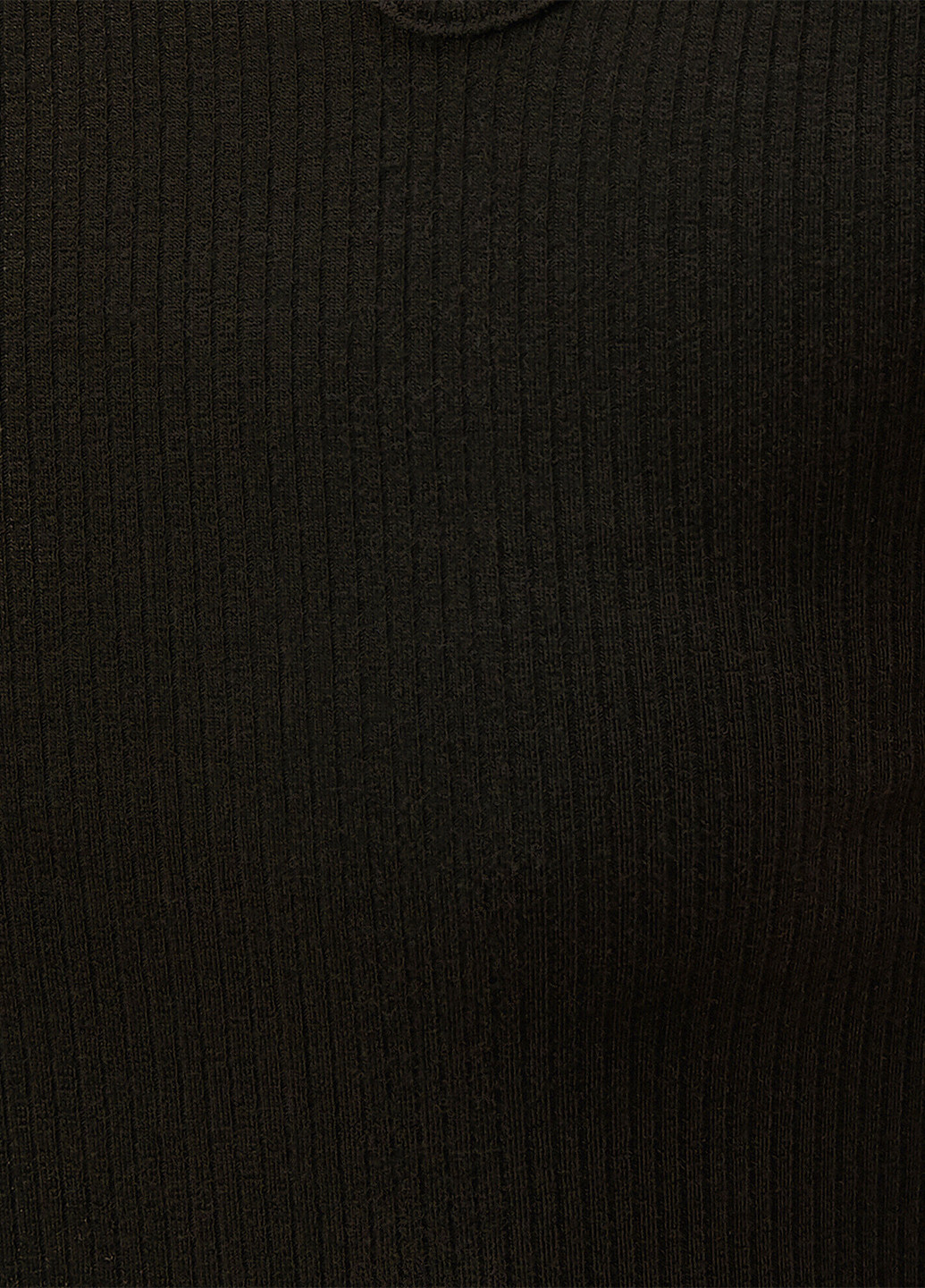 Гольф KOTON однотонный чёрный кэжуал полиэстер, трикотаж