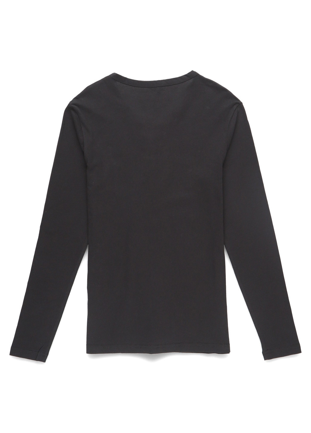 Черный демисезонный кэжуал лонгслив Yourturn однотонный