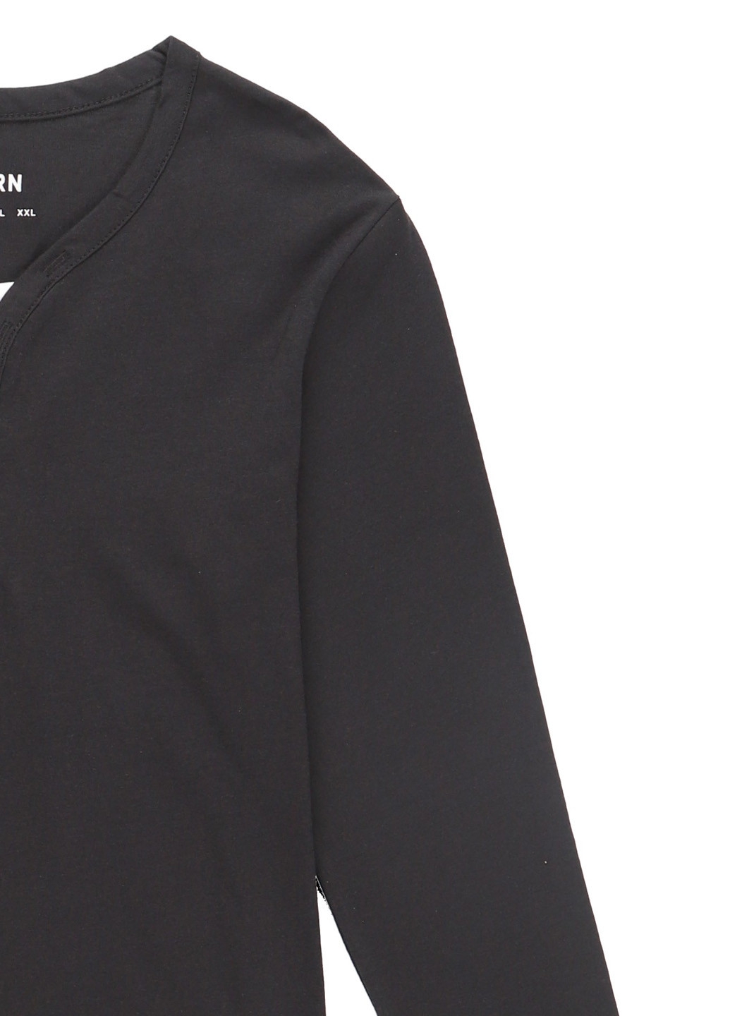 Черный демисезонный кэжуал лонгслив Yourturn однотонный