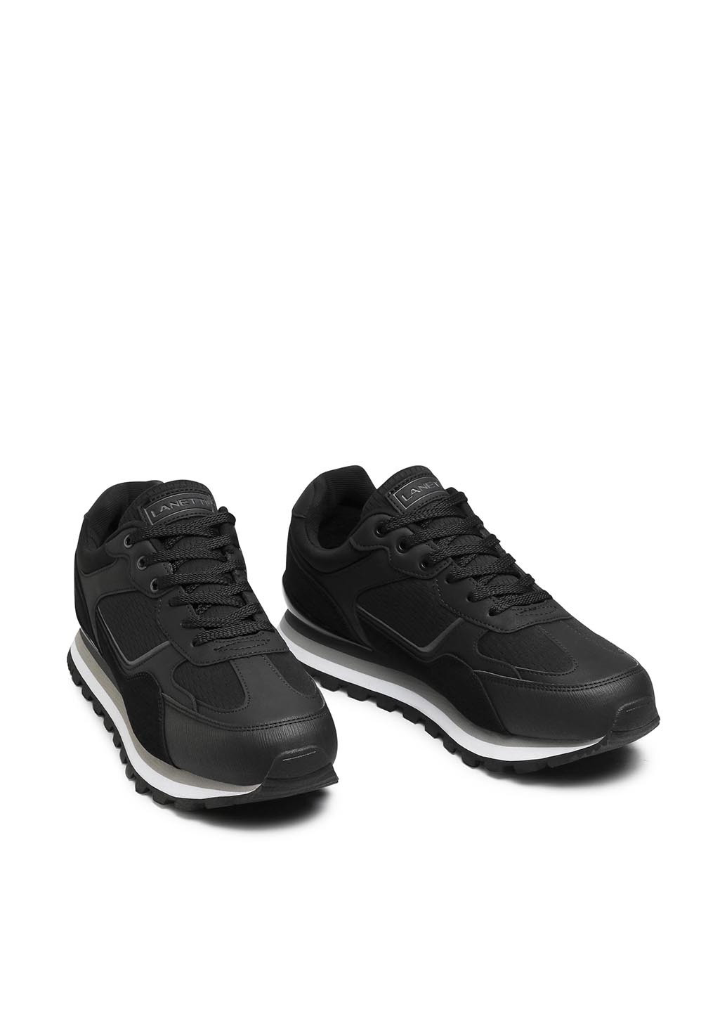 Чорні Осінні кросівки Lanetti MP07-01450-01