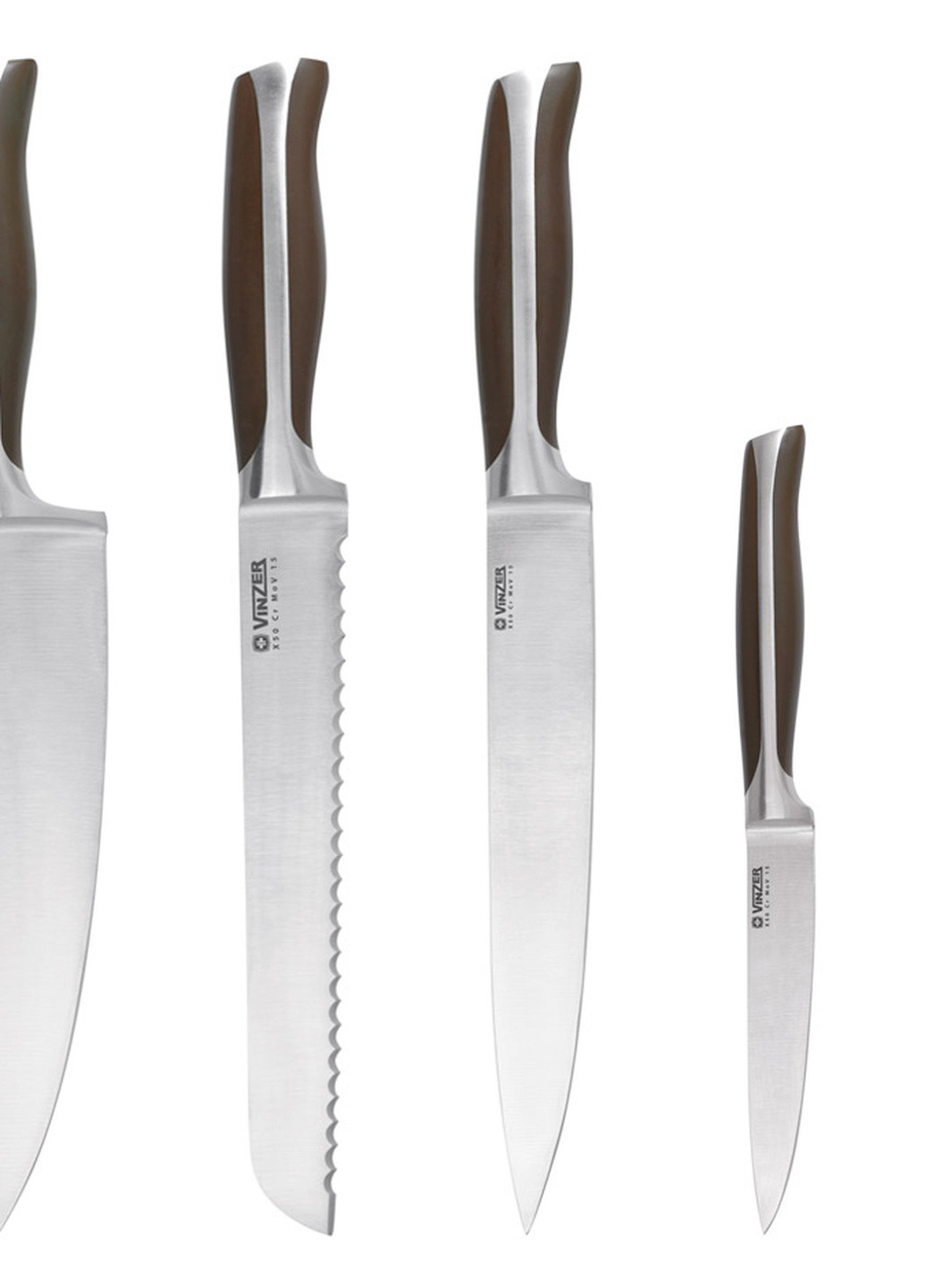 Набір ножів з 7 пр. Massive (50124) Vinzer сірий,