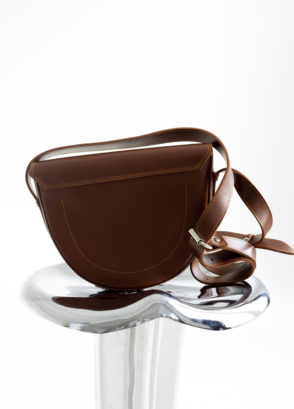 Елегантна жіноча сумка арт. 631 із натуральної шкіри із легким матовим ефектом коньячного кольору Boorbon (254967643)