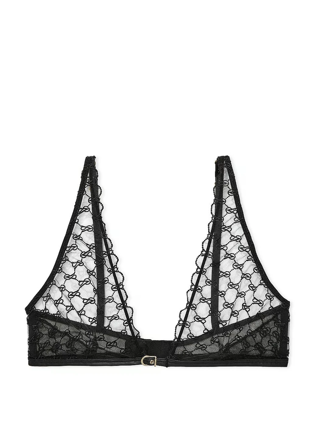 Черный демисезонный комплект (бюстгальтер, трусики) Victoria's Secret