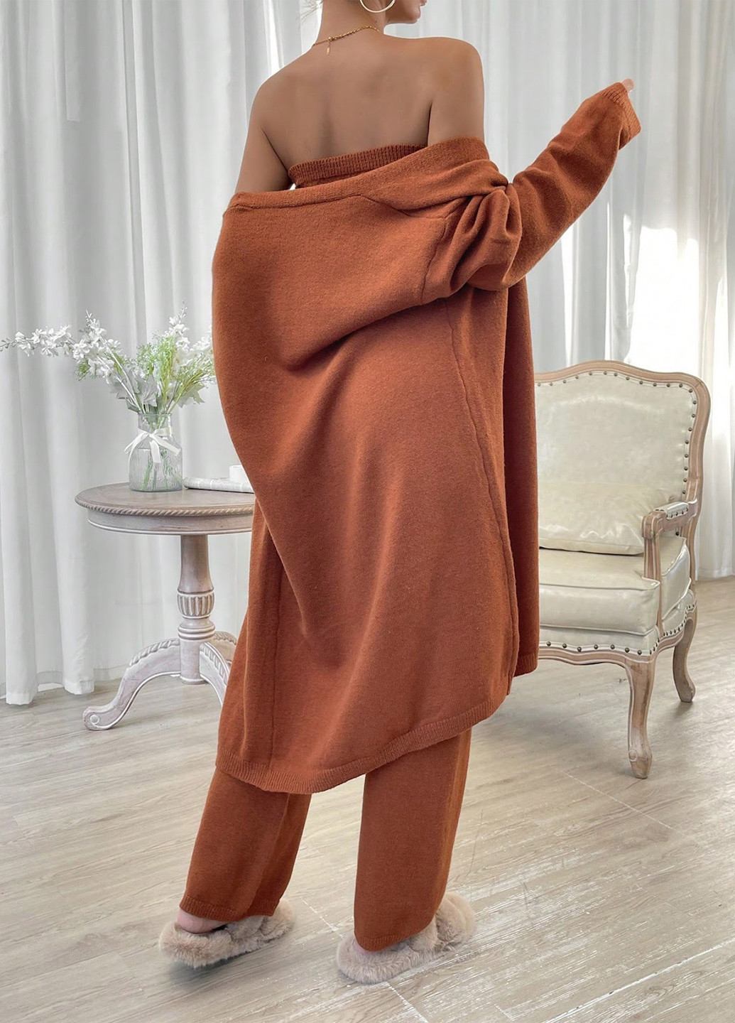 Костюм (топ, кардиган, штани) SHEIN (329532793)