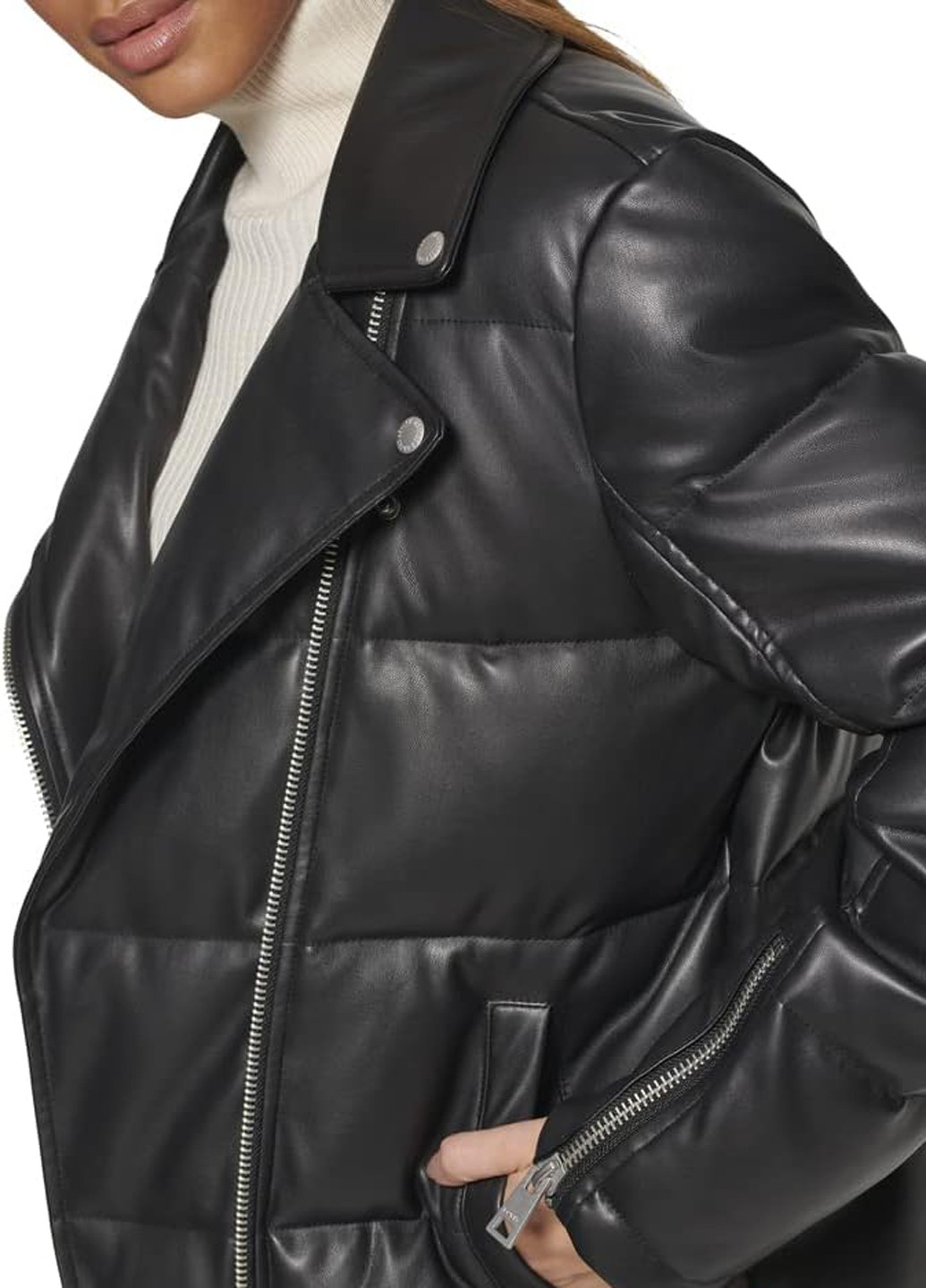 Черная зимняя куртка косуха Levi's