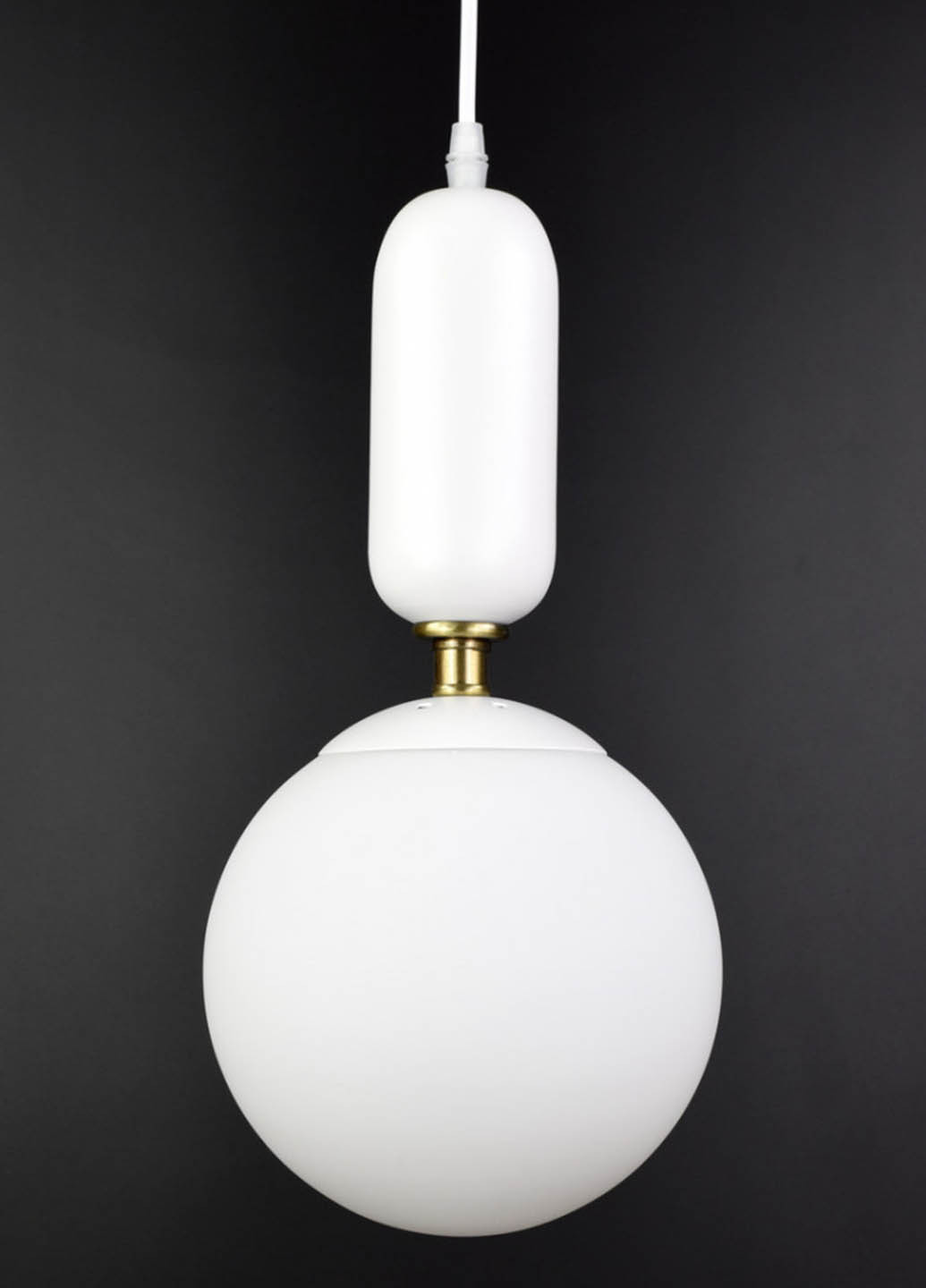 Люстра стельова підвісна в стилі LOFT (лофт) 12015/1-wh Білий 40х18х18 см. Handmade (234537501)