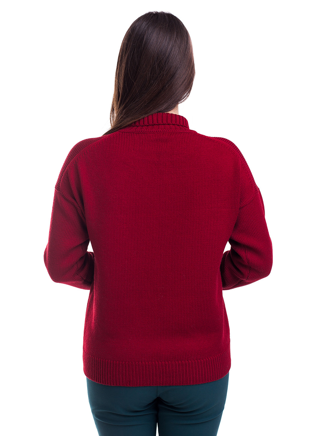 Бордовый демисезонный свитер Viviami