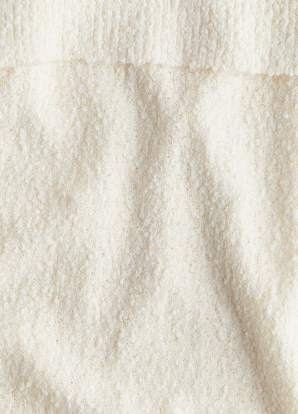 Кремовое кэжуал платье H&M однотонное