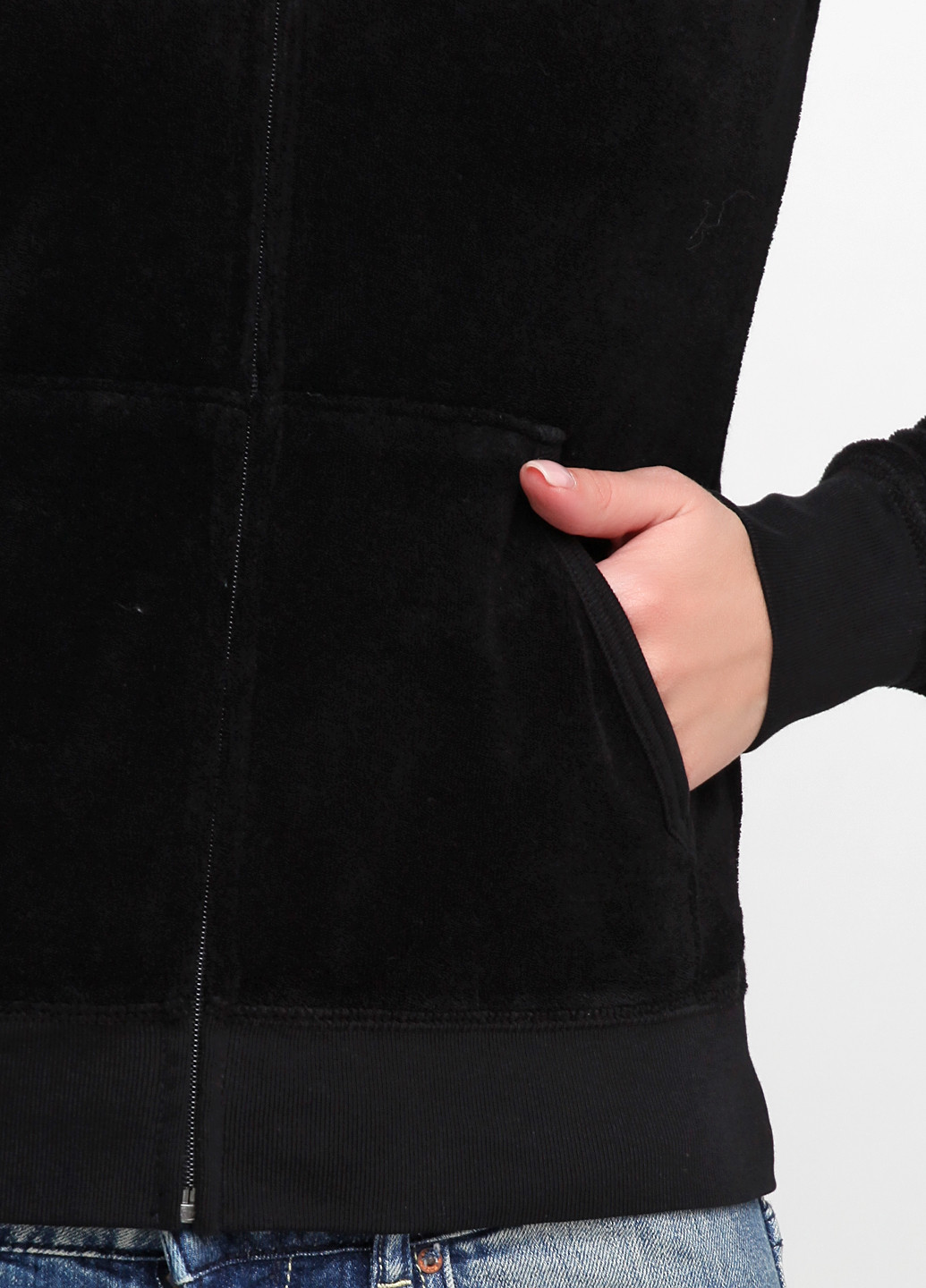 Толстовка Juicy Couture фактура чёрная кэжуал