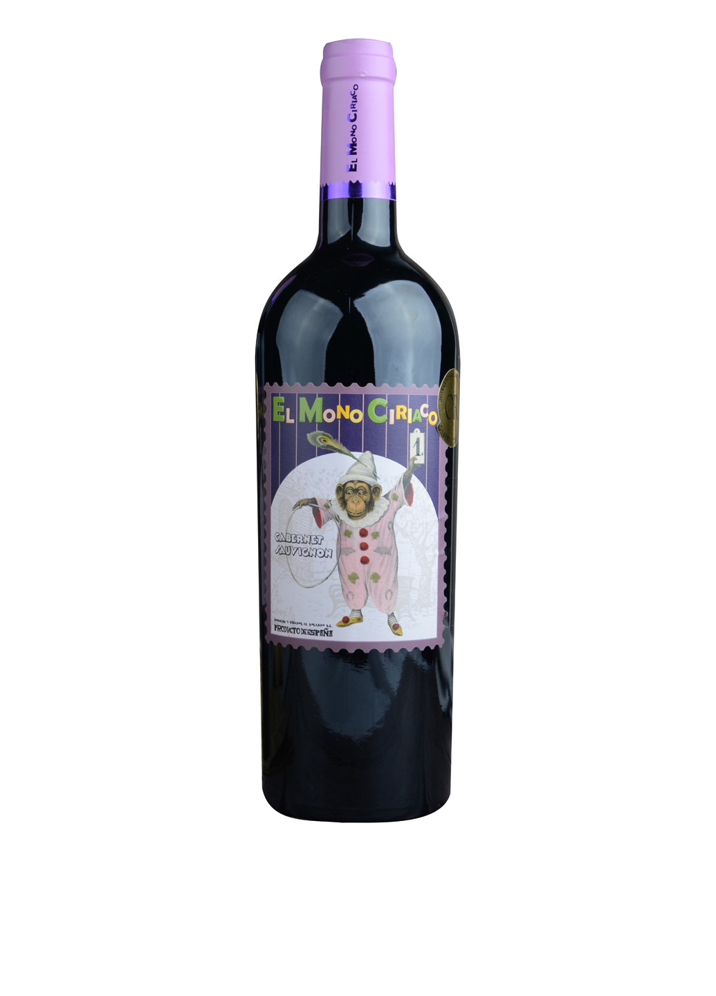 Вино HAPPY FAMILY "EL MONO CIRIACO" Cabernet Sauvignon, сухое красное 0.75 El Soleado S.L. красное