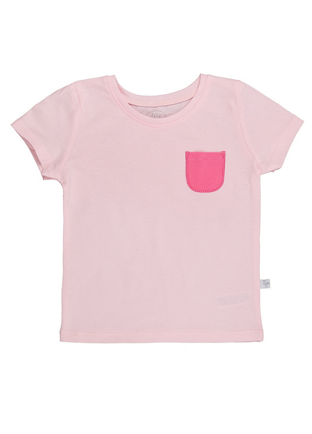 Светло-розовая летняя футболка для девочек Фламинго Текстиль