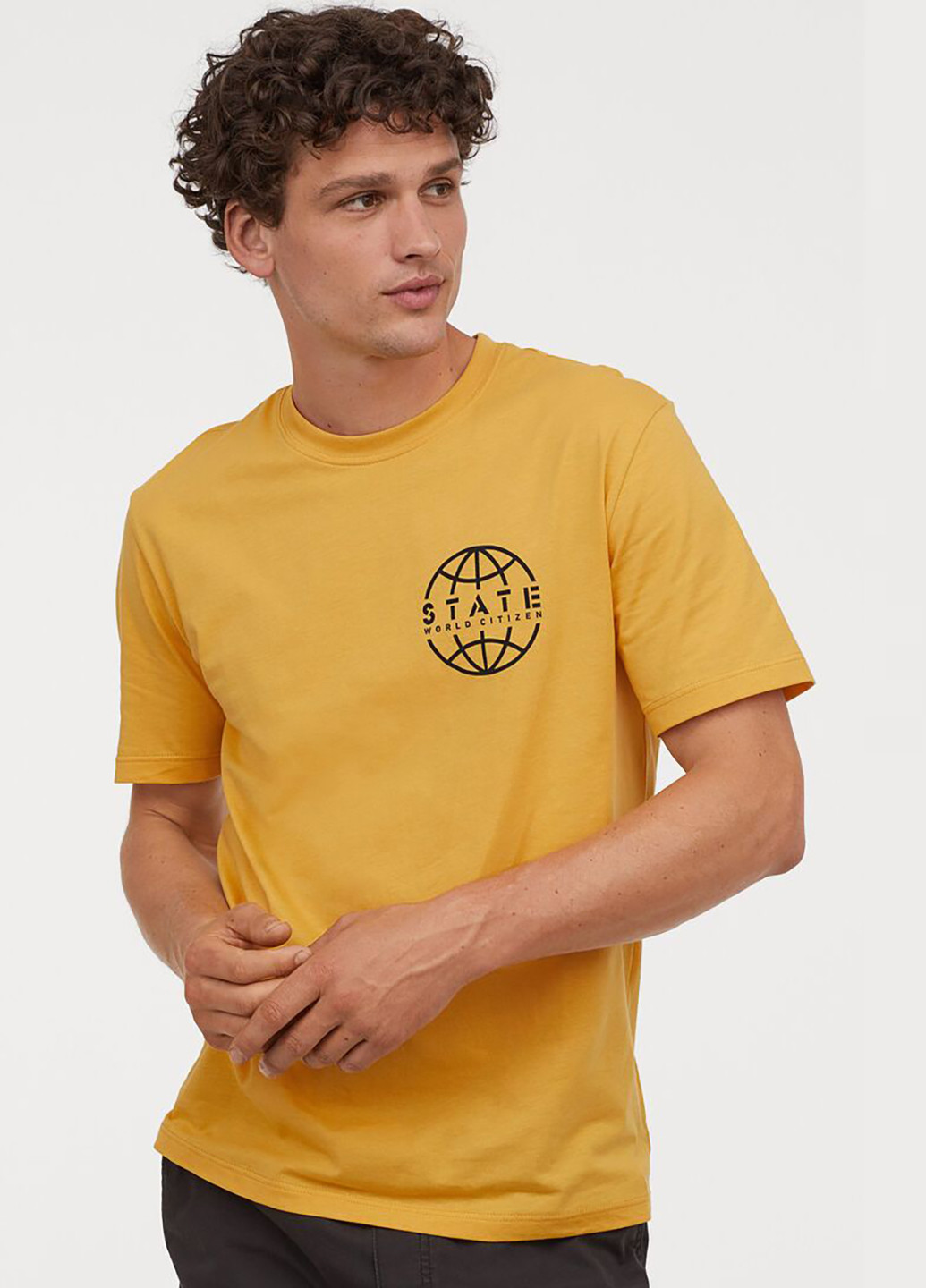 Желтая демисезон футболка H&M