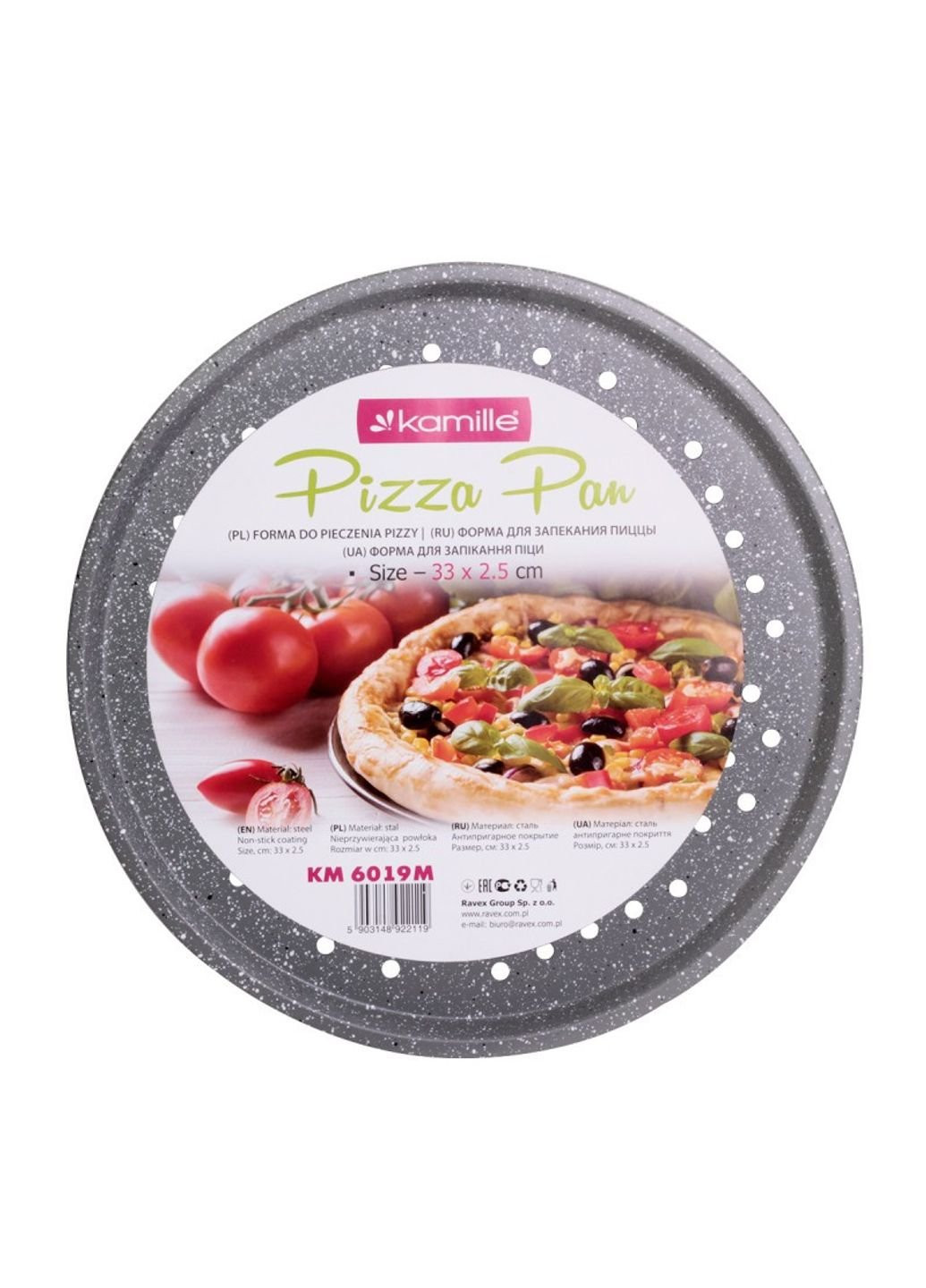 Форма для запікання піци 33 см KM-6019M Kamille (253624034)