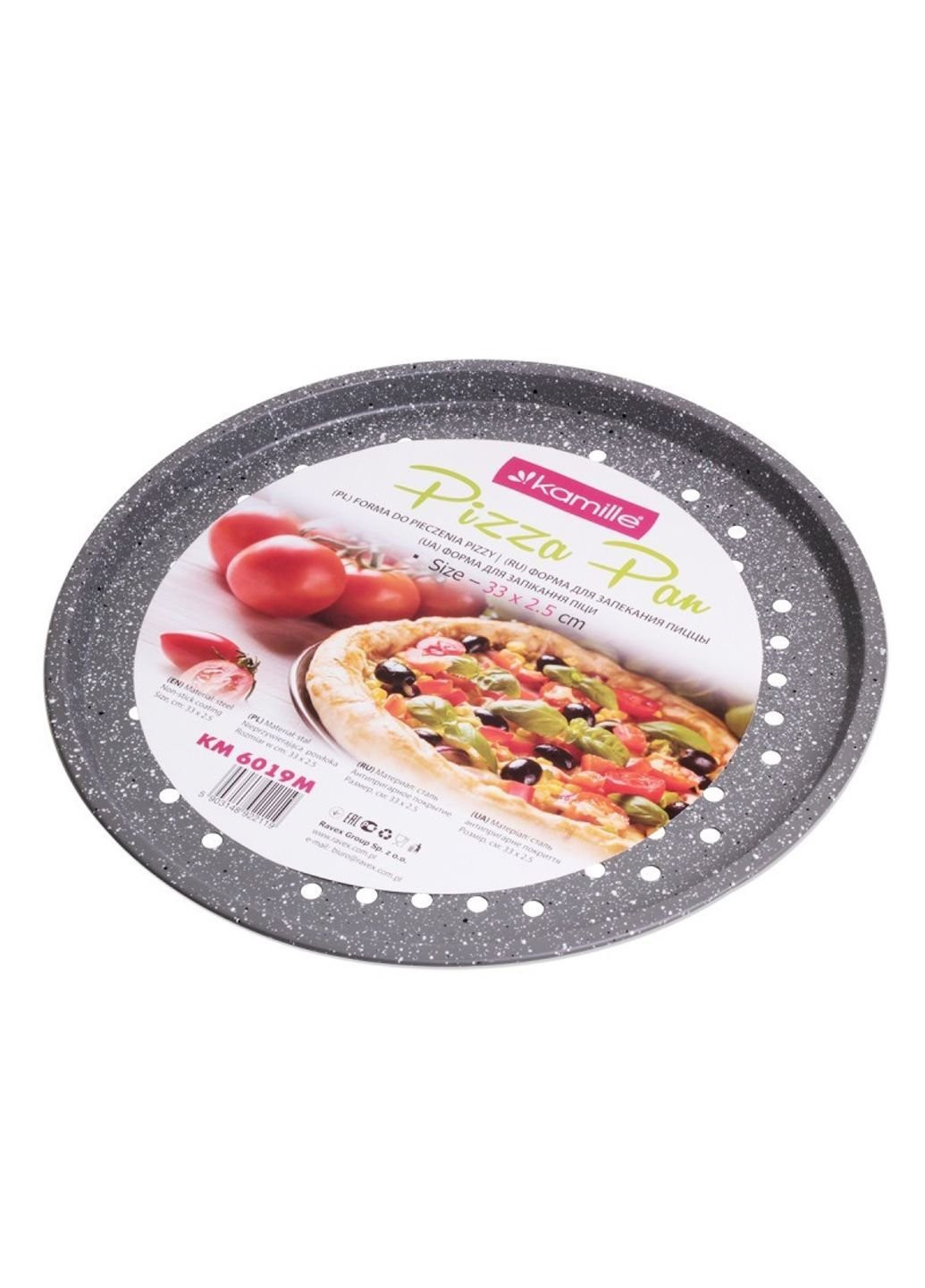 Форма для запекания пиццы 33 см KM-6019M Kamille (253624034)
